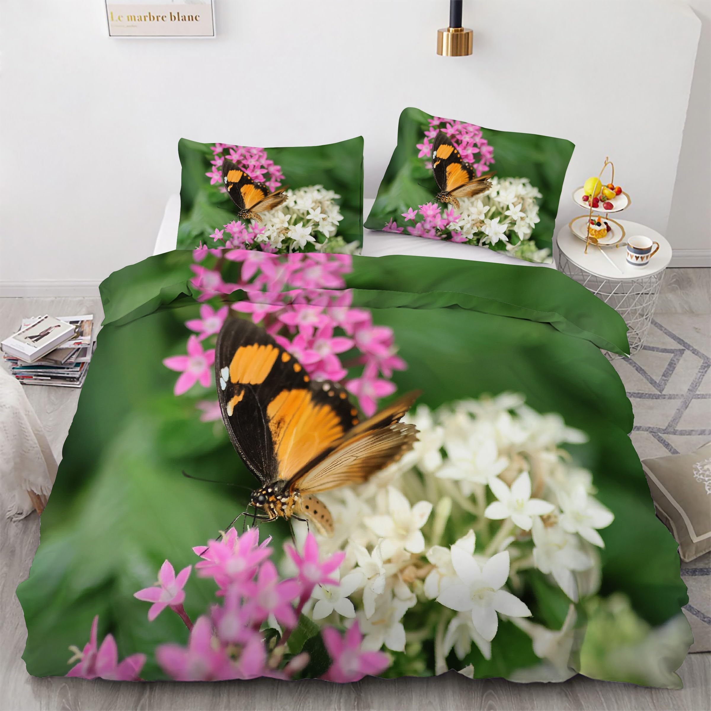 Ensemble de literie 3 pièces fleurs pour transformer la chambre d'enfant