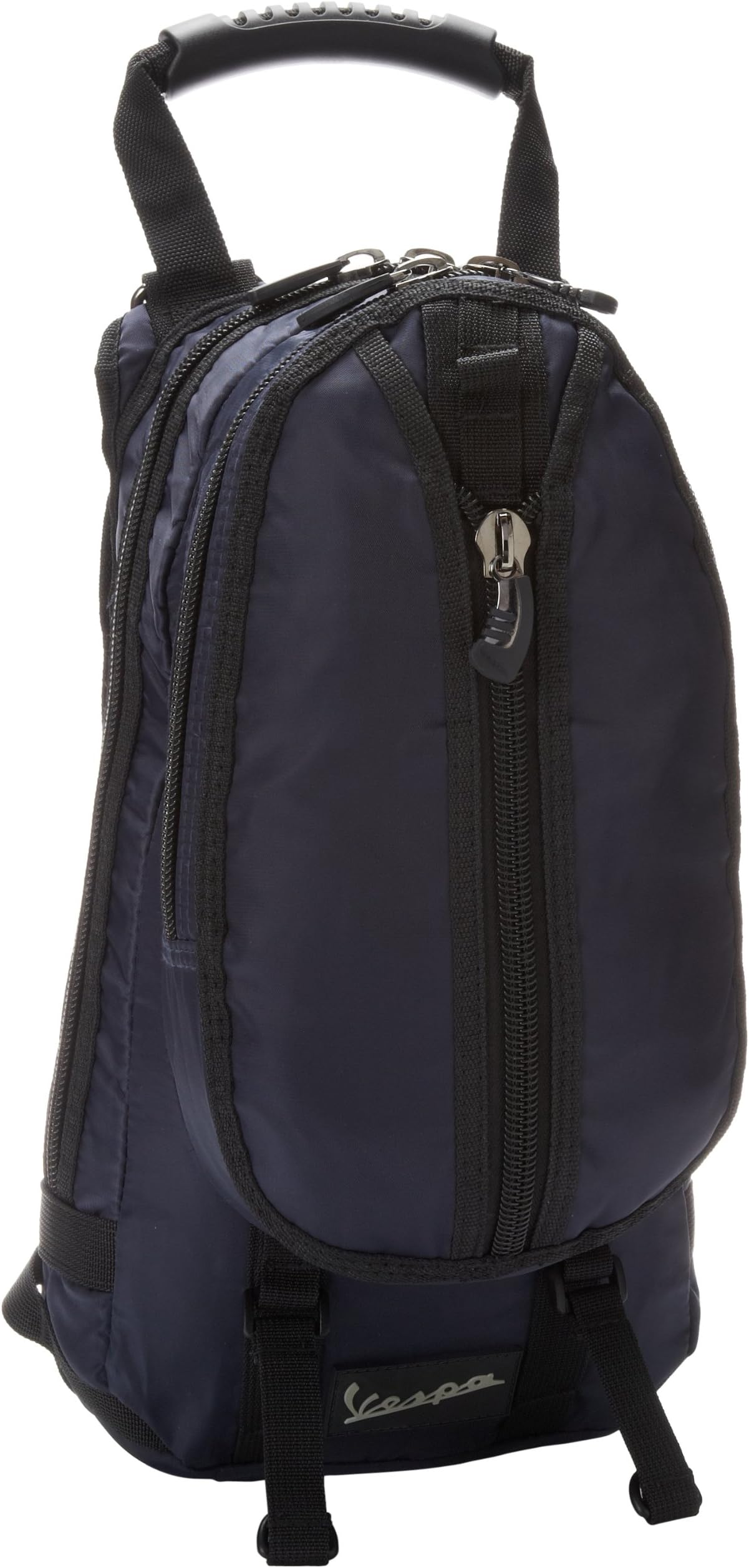 Vespa Mens Nylon Mini Basic Backpack Bag (Navy)