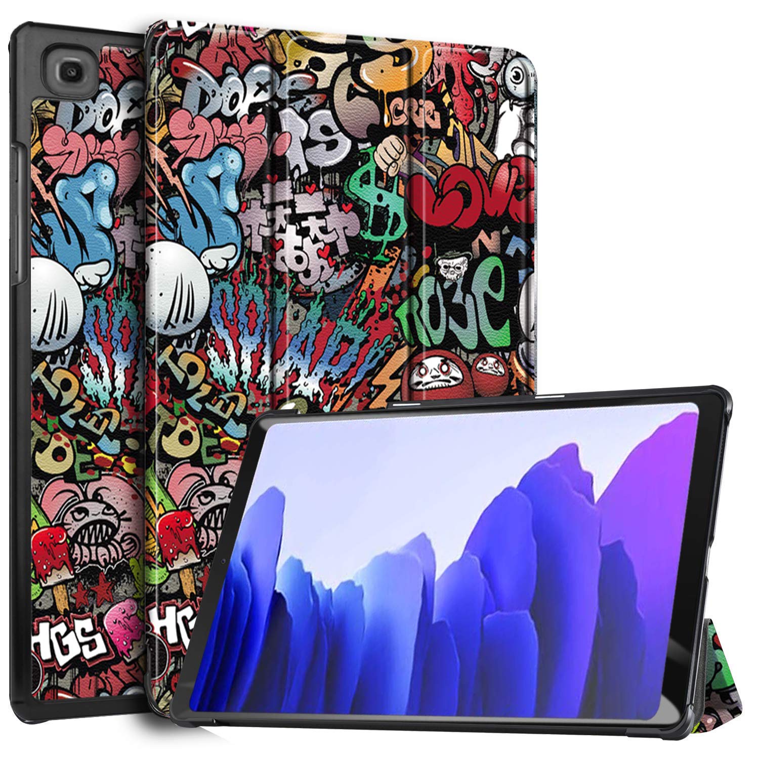 Robustrion Smart Trifold Flip Stand Case Cover for Samsung Galaxy Tab A7 26.42cm (10.4 inch) [SM-T500/T505/T507] 2020 - Hippy (B08TVKJCDM) Amazon Price History, Amazon Price Tracker