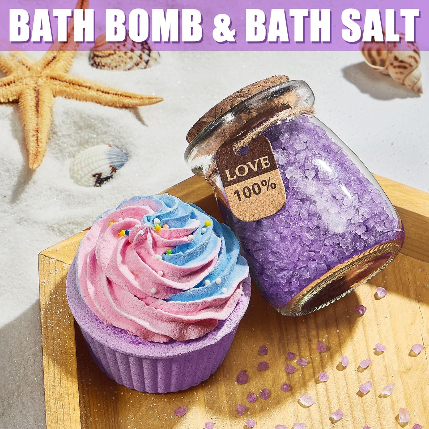 Birthday Gifts for Women Friendship, Lavender Relaxing Spa Gifts Basket Set for Women, Self Care Gifts Unique Happy Birthday Gifts Idea for Mom Her Best Friends Sister Wife Girlfriend Coworker Teacher - Image 7