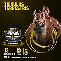 Vista 8 de Zolotus Tribulus Terrestris Cápsulas 13 en 1 con maca, hierba de cabra cachonda, Panax Ginseng, Saw Palmetto, Tongkat Ali, Shilajit y más