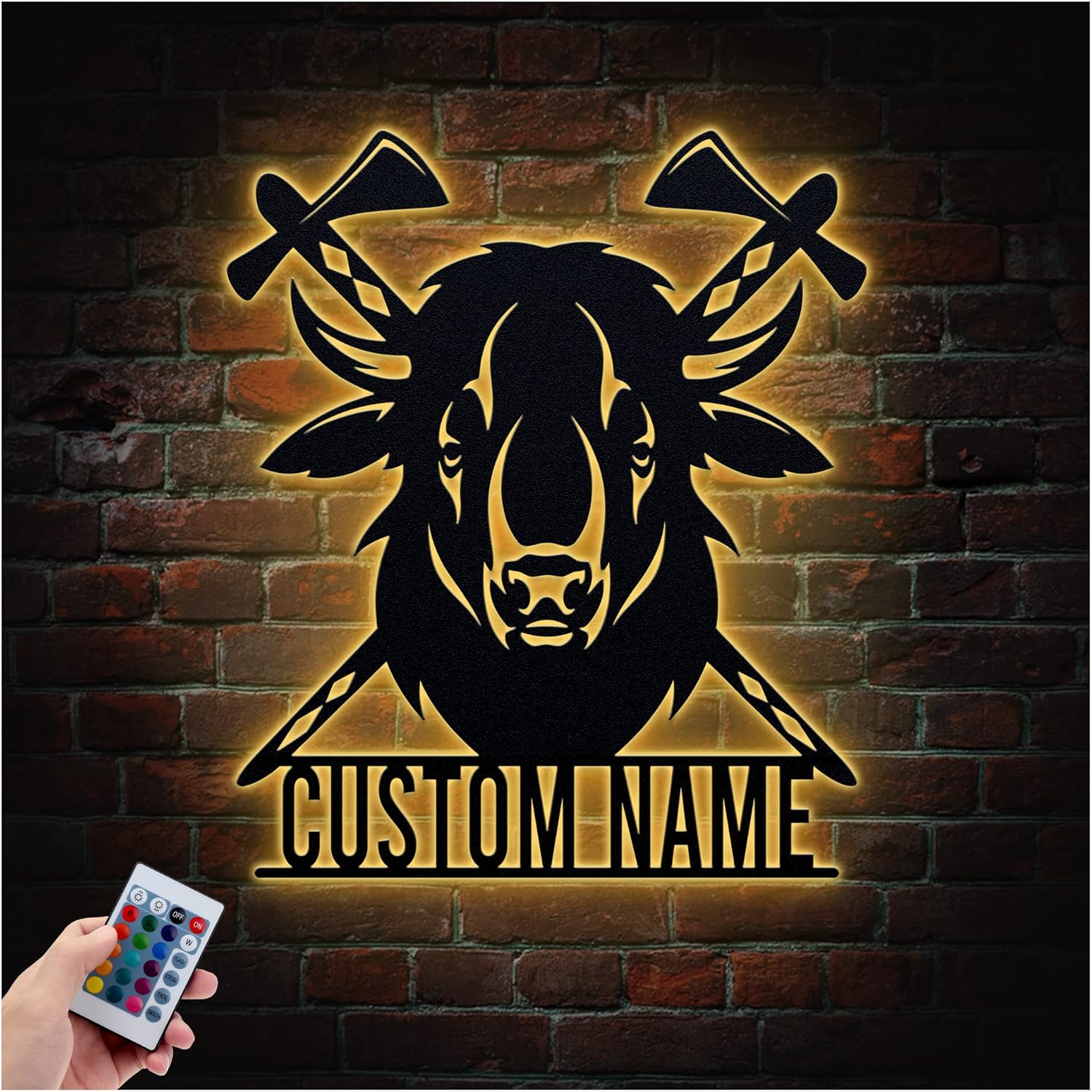 HUSOUL Personalized Native American Metal Wall Art Decor