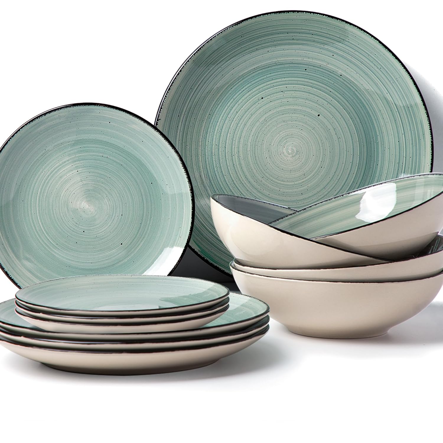 Anko Tapa 12 Pieces Dinner Set Premium Crockery for Dining Table