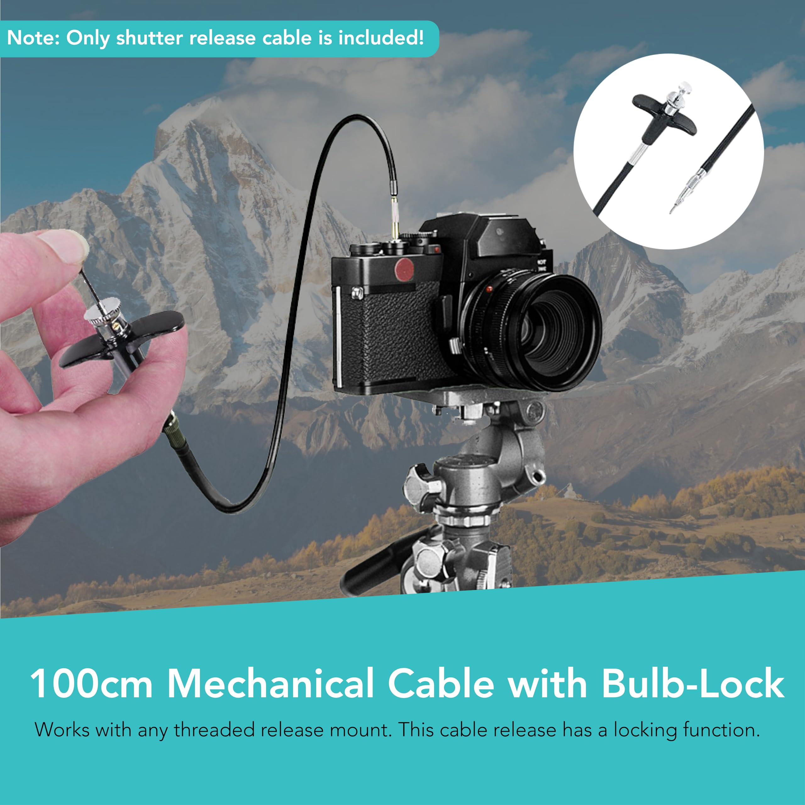 Amazon.com : Foto&Tech 100cm Mechanical Shutter Release Cable with