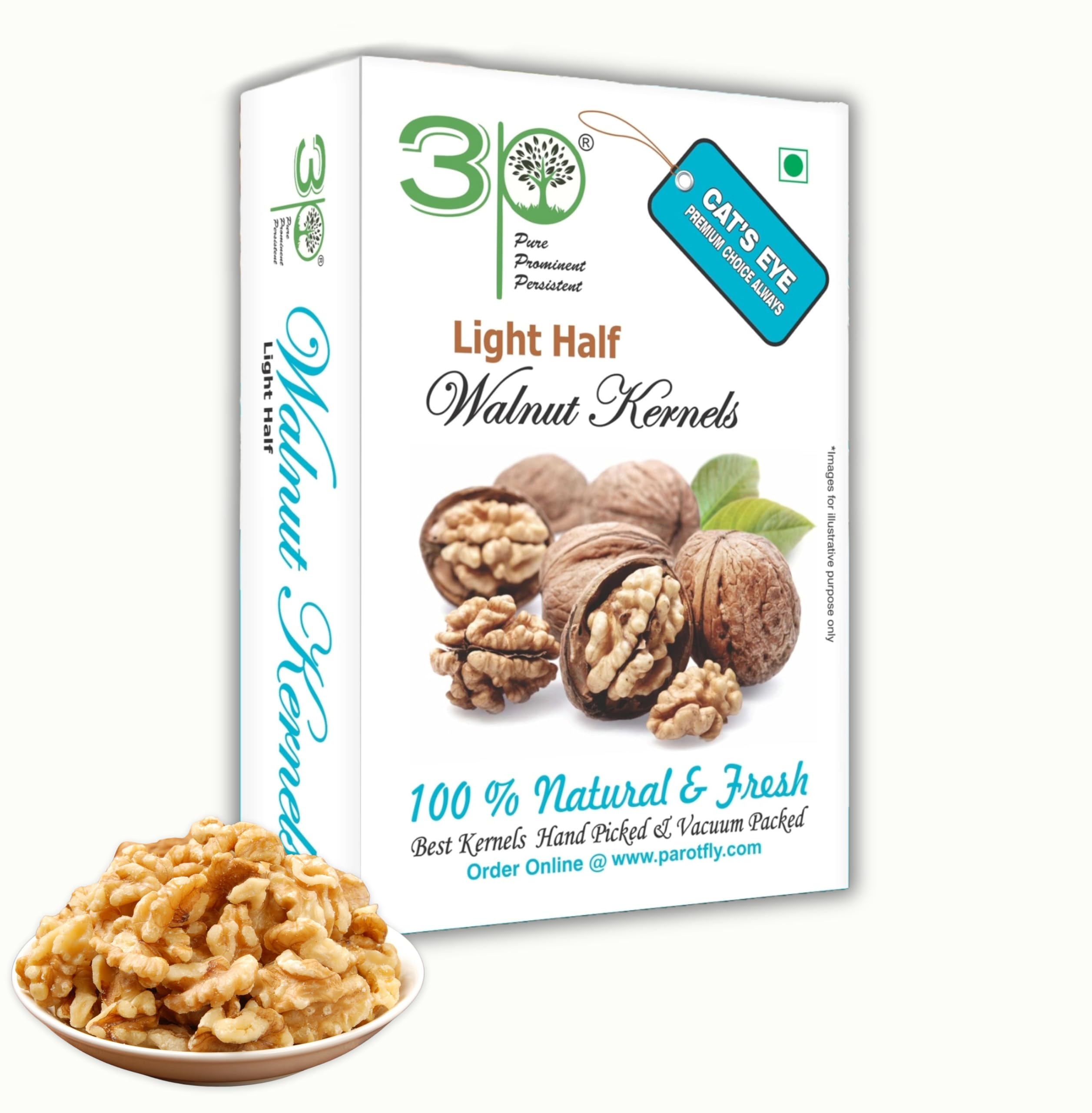 3p Kashmiri Organic Walnut Kernels Without Shell Natural Akhrot Giri Dry Fruit Light Half 100g (100gm x Pack of 1) (B09SWK54G7) Amazon Price History, Amazon Price Tracker
