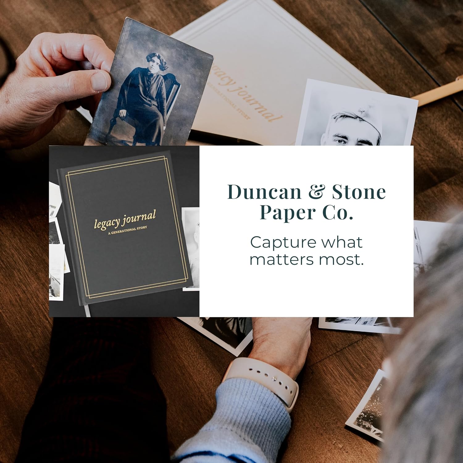 DUNCAN & STONE PAPER CO. Grandparents Legacy Journal - Legacy Book For Parents & Grandparents - Keepsake Grandparents Book - Gifts For Grandparents (Ivory, 85 Pages) - Image 6