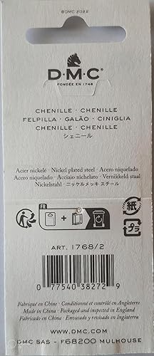 Miniatura 3 de INCELER - 3 agujas de mano de chenilla 1768-18, 18 agujas, tamaño 18, azul, suministros de costura INCELER (18)