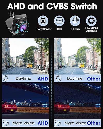 Miniatura 3 de Rotación de 360 Cámara de respaldo AHD 1080P para coche, camión, cámara de respaldo para coches, caravana, visión trasera, cámara de visión trasera,