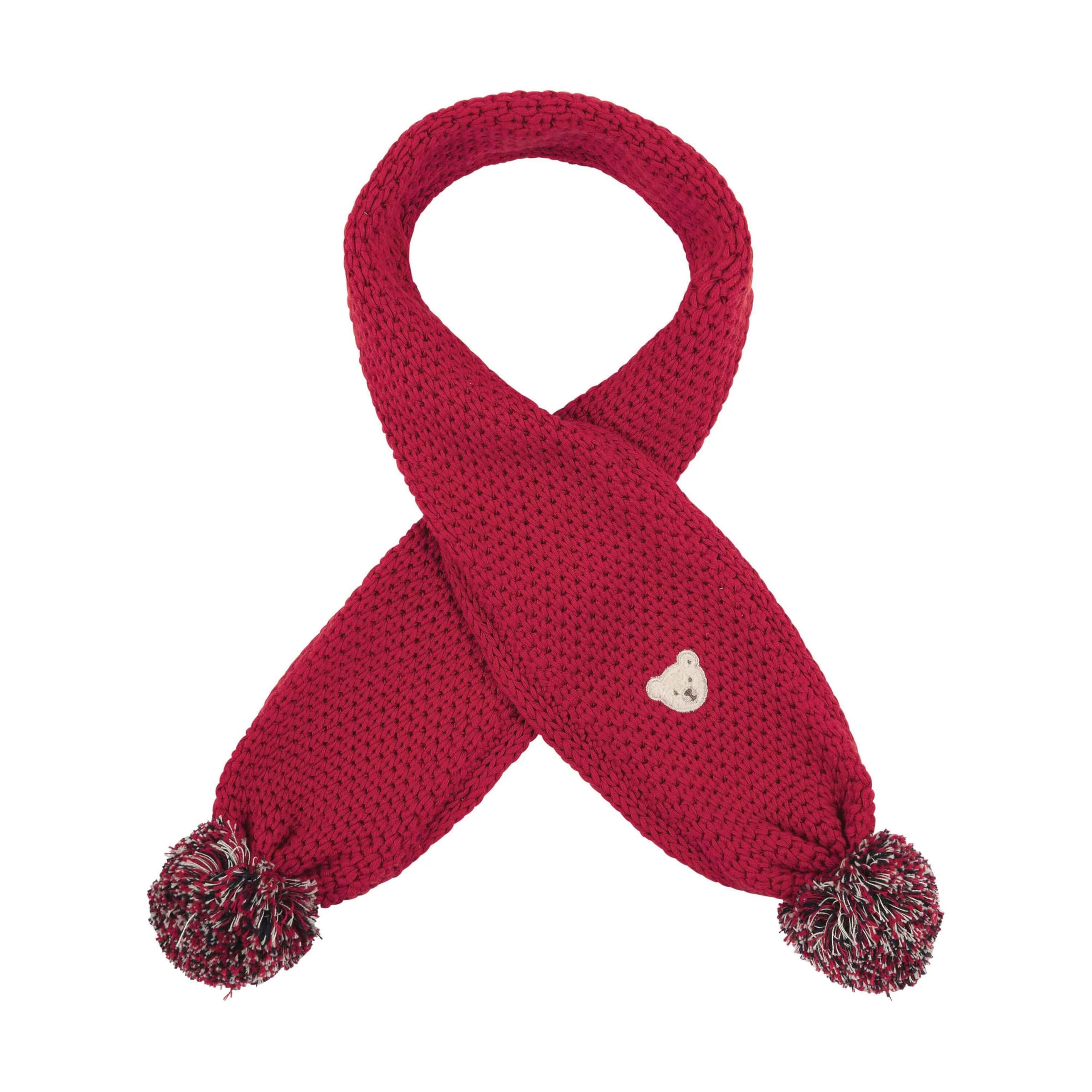 Steiff Schal One Size jester red, Kinder Schal, Winterschal für Kinder, Halswärmer für kalte Jahreszeit, weich und bequem, waschmaschinenfest