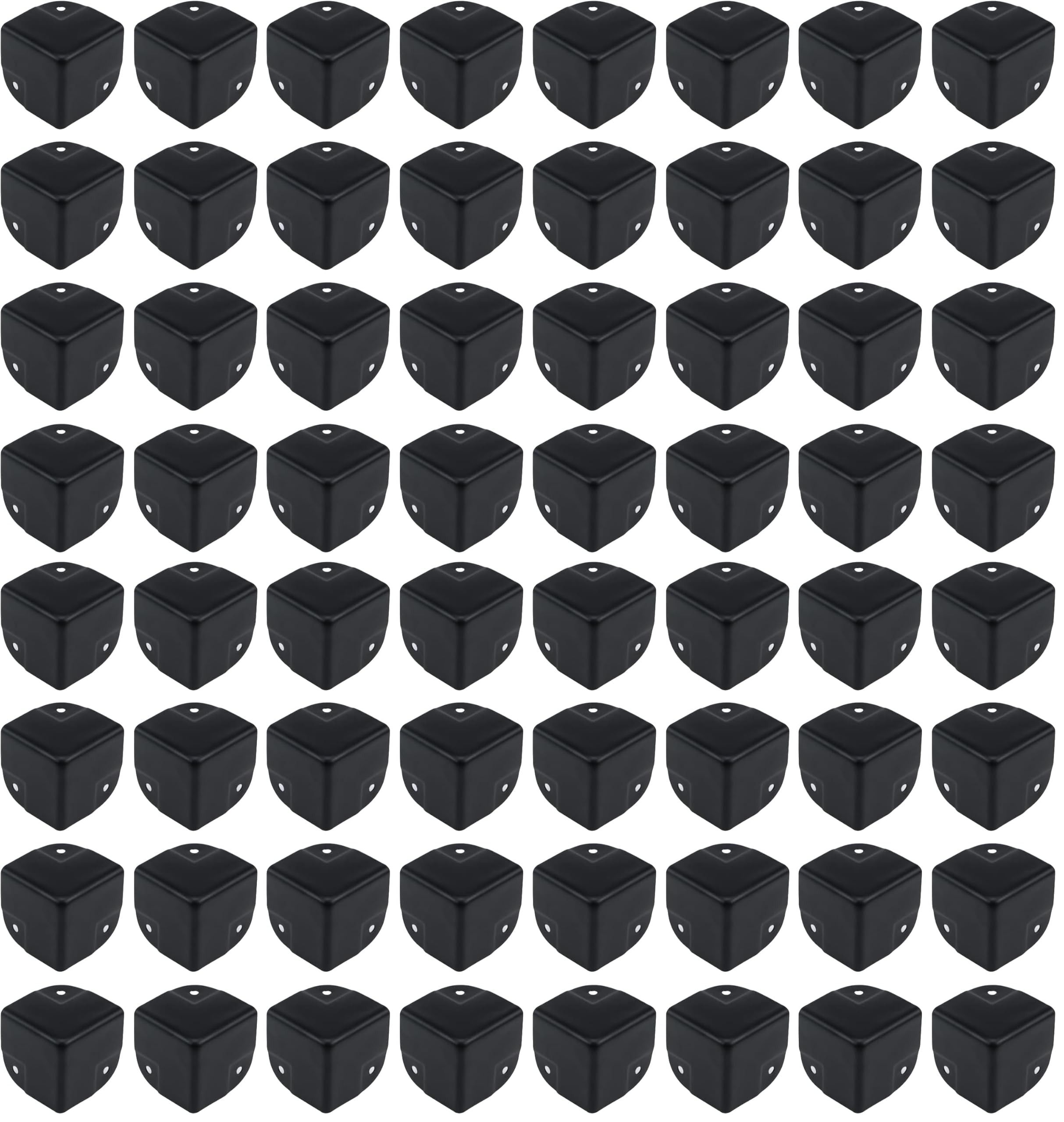 Antrader 16Pcs Black Metal Corner Protector,1.57" Box Edge Guard Protector,Metal Cabinets Speaker Corners Protector(40×40×40mm) (Pack of 4)