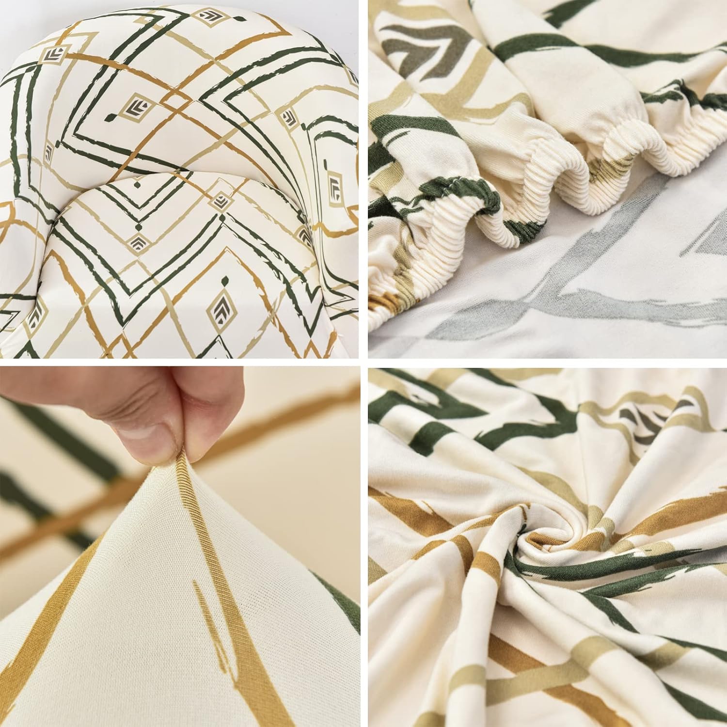 Club Chair Slipcover Stretch Stretch Tub Chair Cover Armchair Covers Printed Round Barrel Swivel Chair Covers Sofa Cover Furniture Protector for Living Room,14