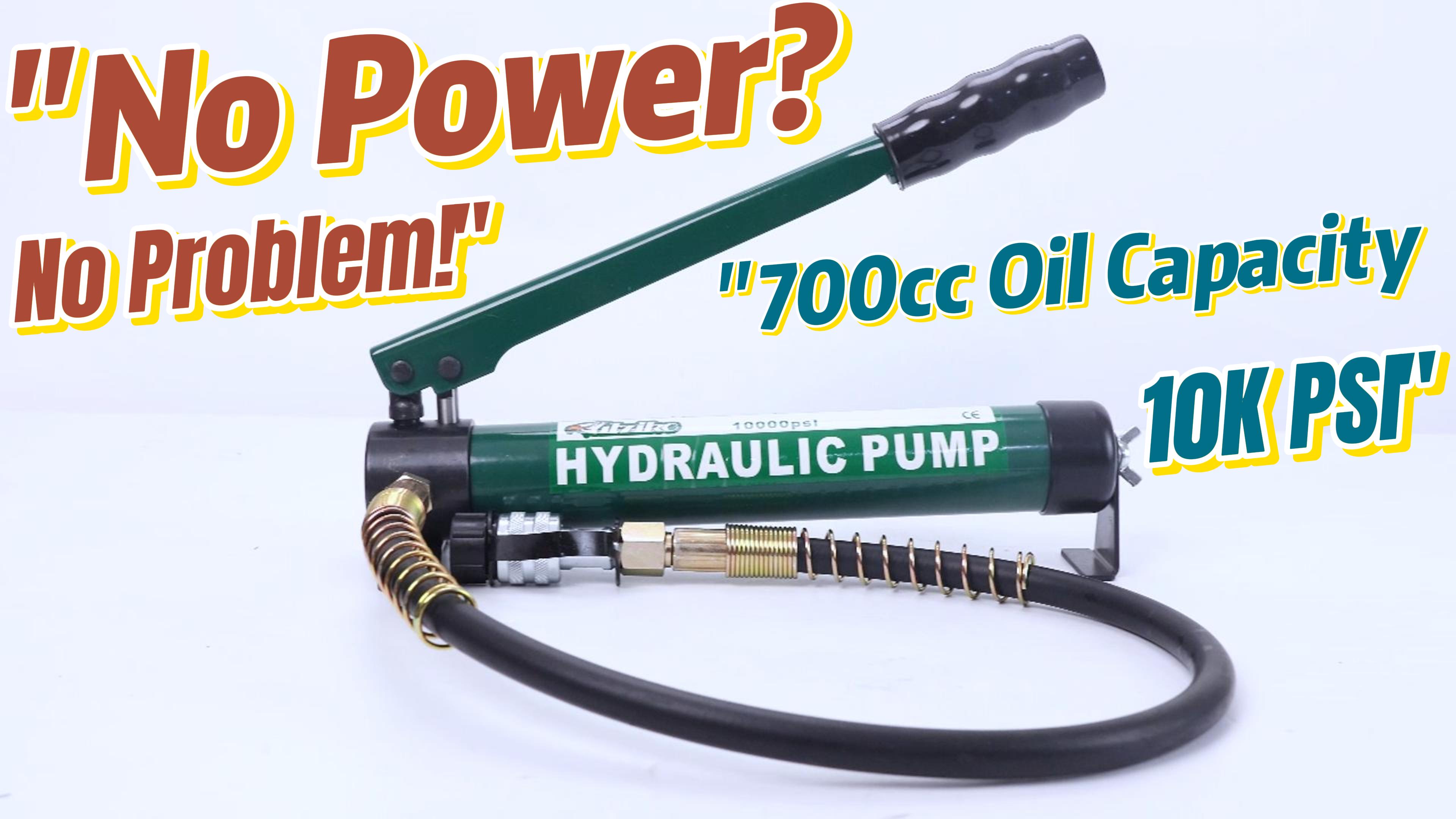 Amazon.com: UTZIKOHydraulic Hand Pump 400cc 10000Psi Portable