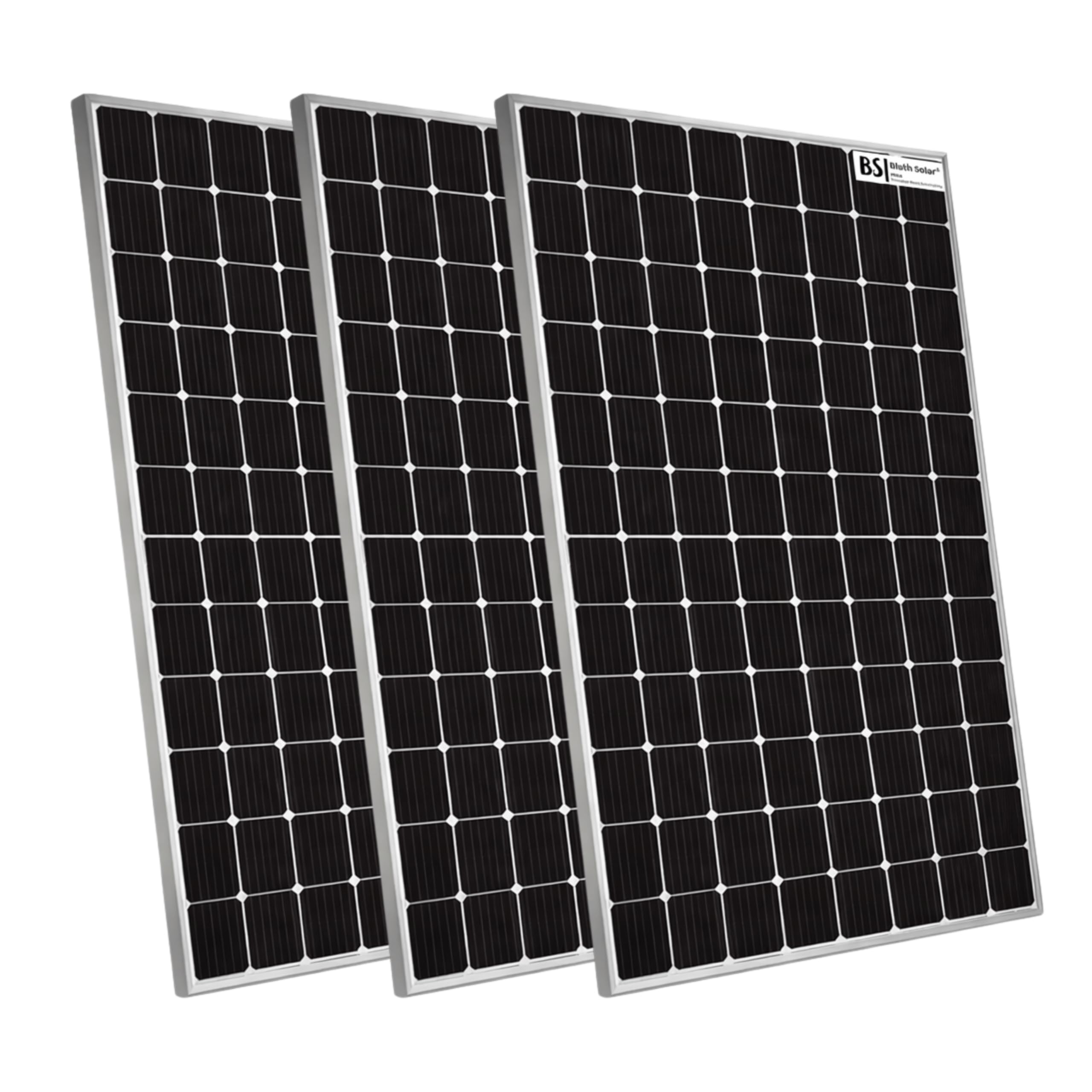 bluth solar panels bifacial solar panel 144 half cell high power high efficiency rooftop solar panel for home commercial use 1500v dc mc4 ip68 black (3, monoperc 550w)