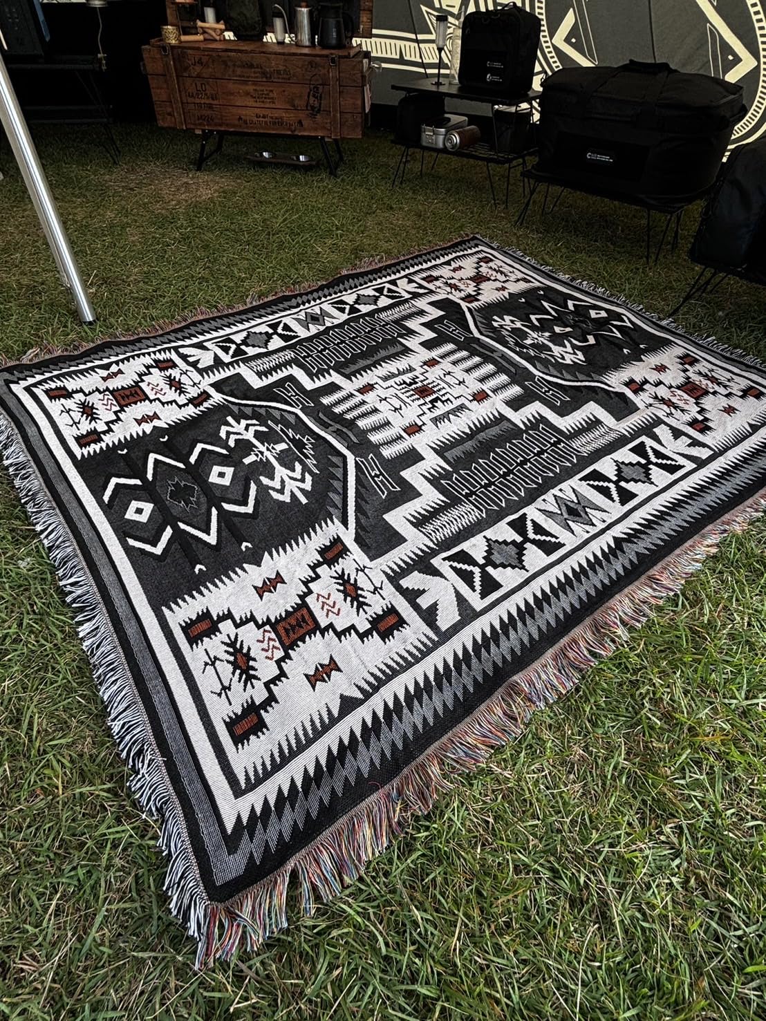 オルテガ柄 メキシカンラグ マット/Mexican Rug afora-mexicanrug-9.jpg