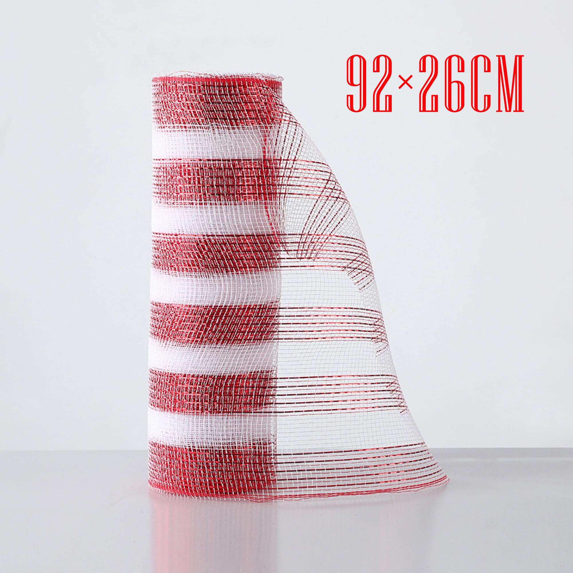 Image secondaire de Lot de 3 Rubans en Maille à Paillettes pour Décorations de Noël - 26 cm x 10 yards