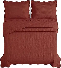 Colcha Bullet Casal 220X240 – Vinho