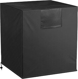 Susimond Air Conditioner Cover for Outside Unit, 600D Oxford Cloth,Waterproof Dustproof Windproof Heavy Duty AC Covers, Air Conditioner Protector Cover for Winter Exterior (26x26x32in)
