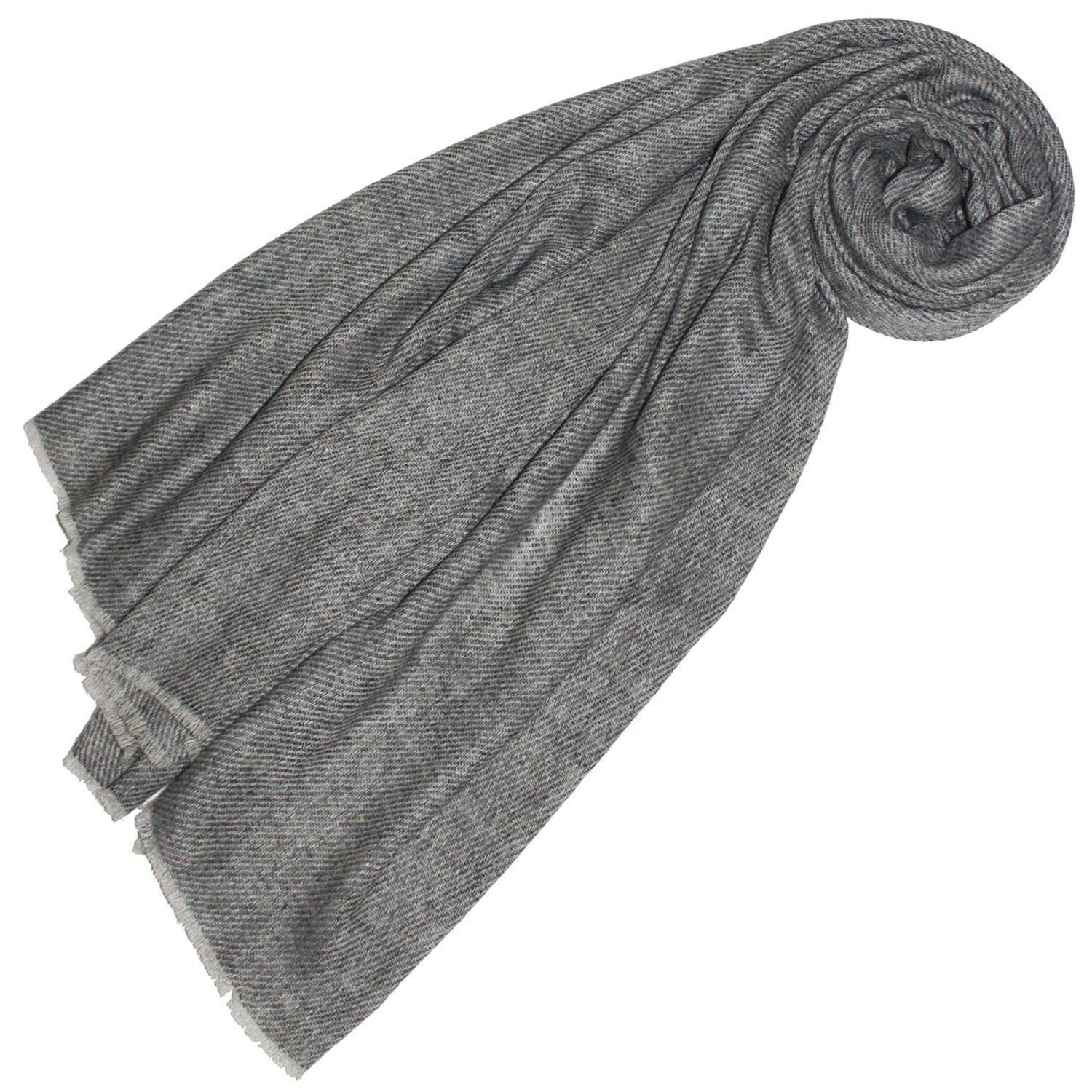 LORENZO CANA - Sciarpa in cashmere da uomo, 100% cashmere, 100 x 67 cm, grigio