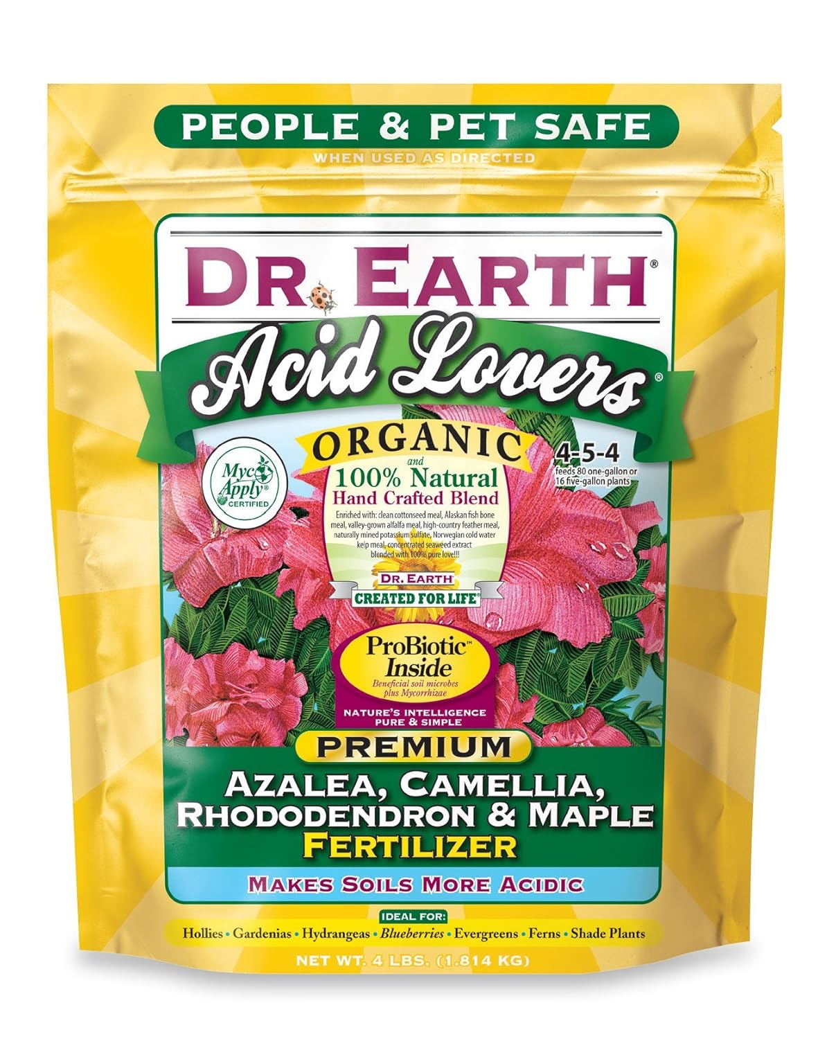 Dr Earth Acid Lovers Rhododendron Azalea Camellia Fertilizer (4 lbs.)