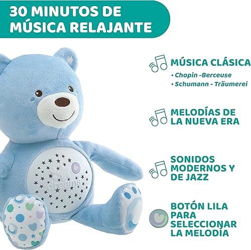Miniatura 3 de Chicco First Dreams - Proyector nocturno para bebé osito de bebé color azul
