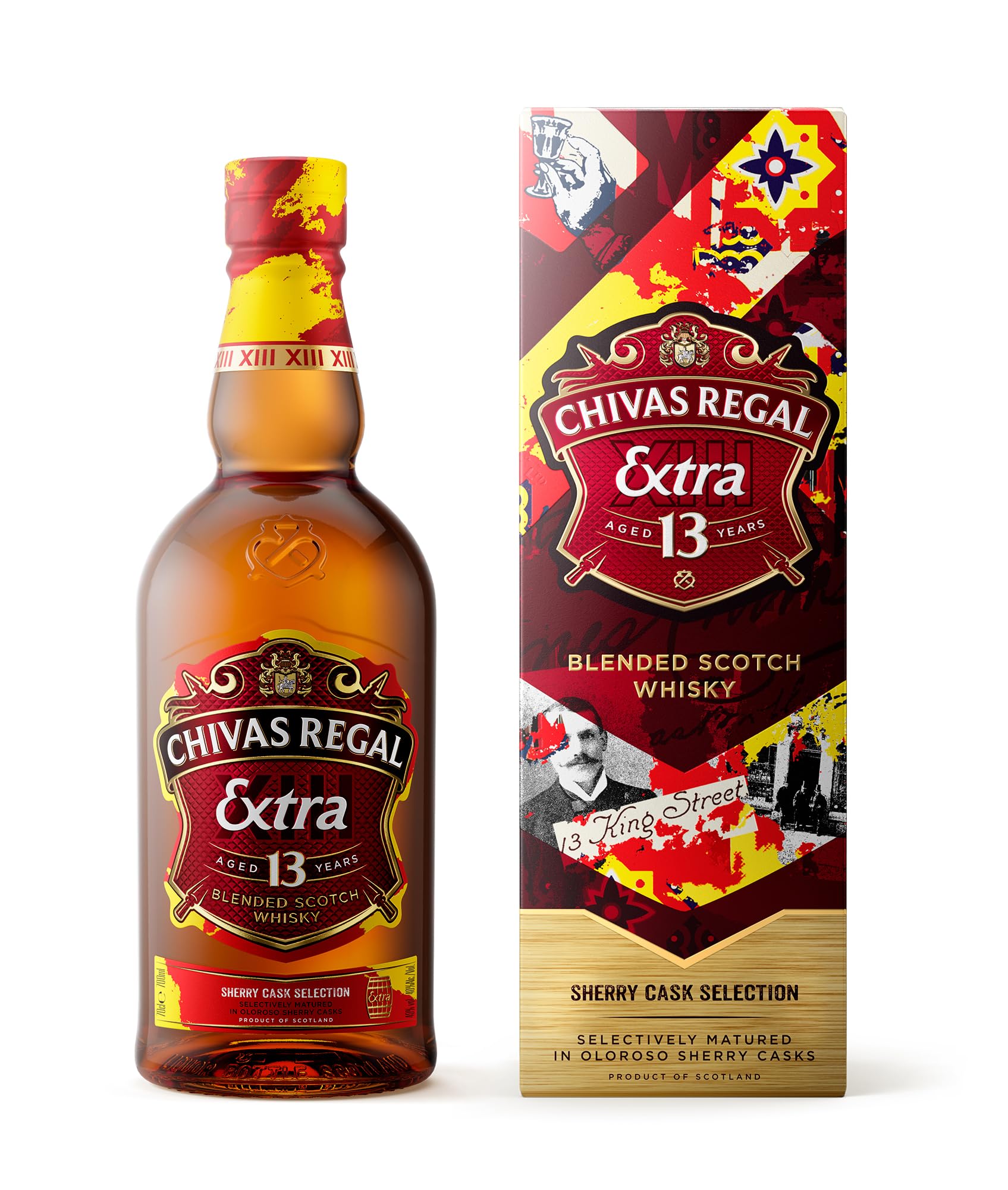 Chivas Regal Extra Sherry 13 años Whisky Escocés de Mezcla, 700 ml (Packaging may vary)