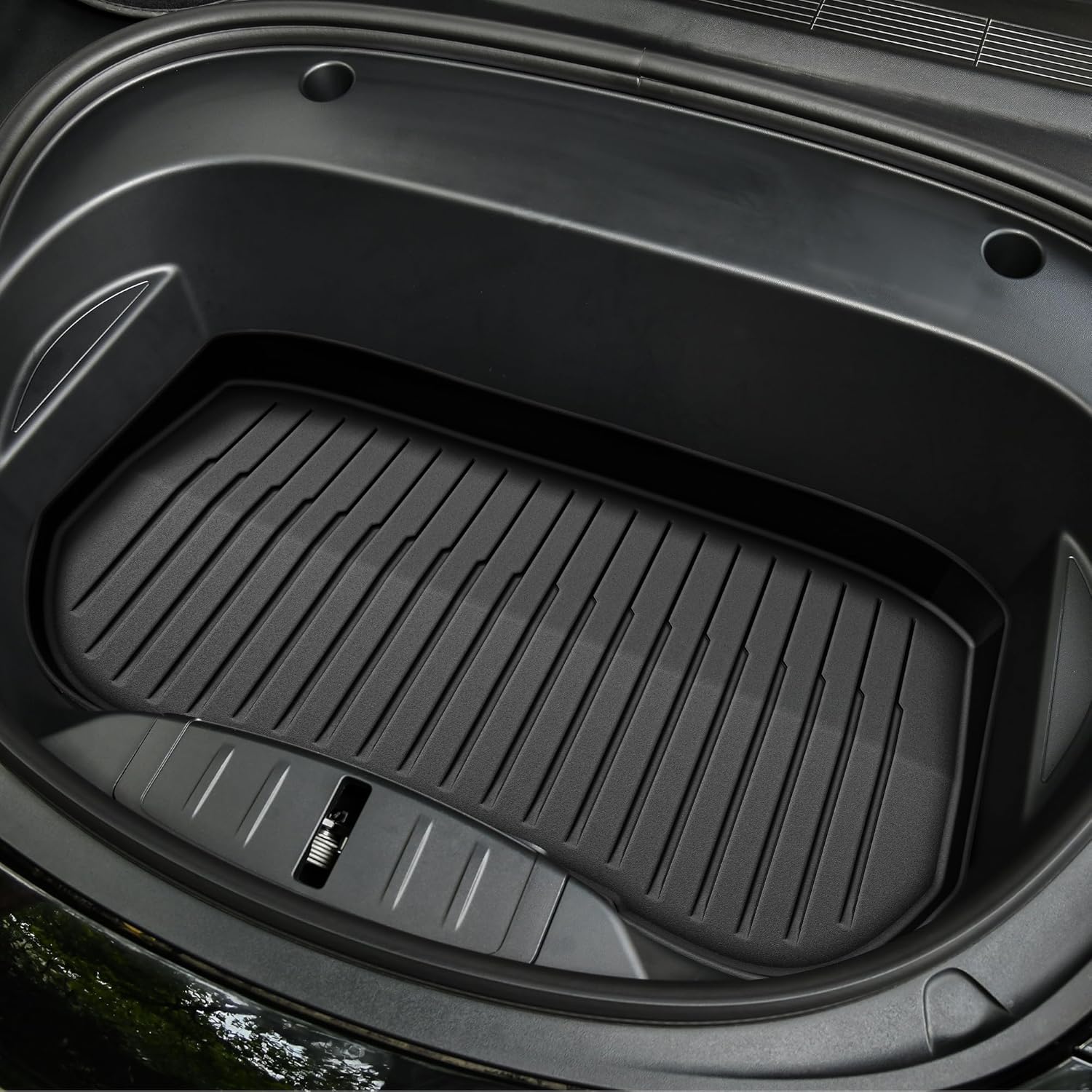 OEDRO Floor Mats for Tesla Model Y Juniper 2025-2026, Front & Rear Mats with Cargo Liner and Seatback Protector, Custom Fit TPE All-Weather Odorless Non-Slip Black Accessories