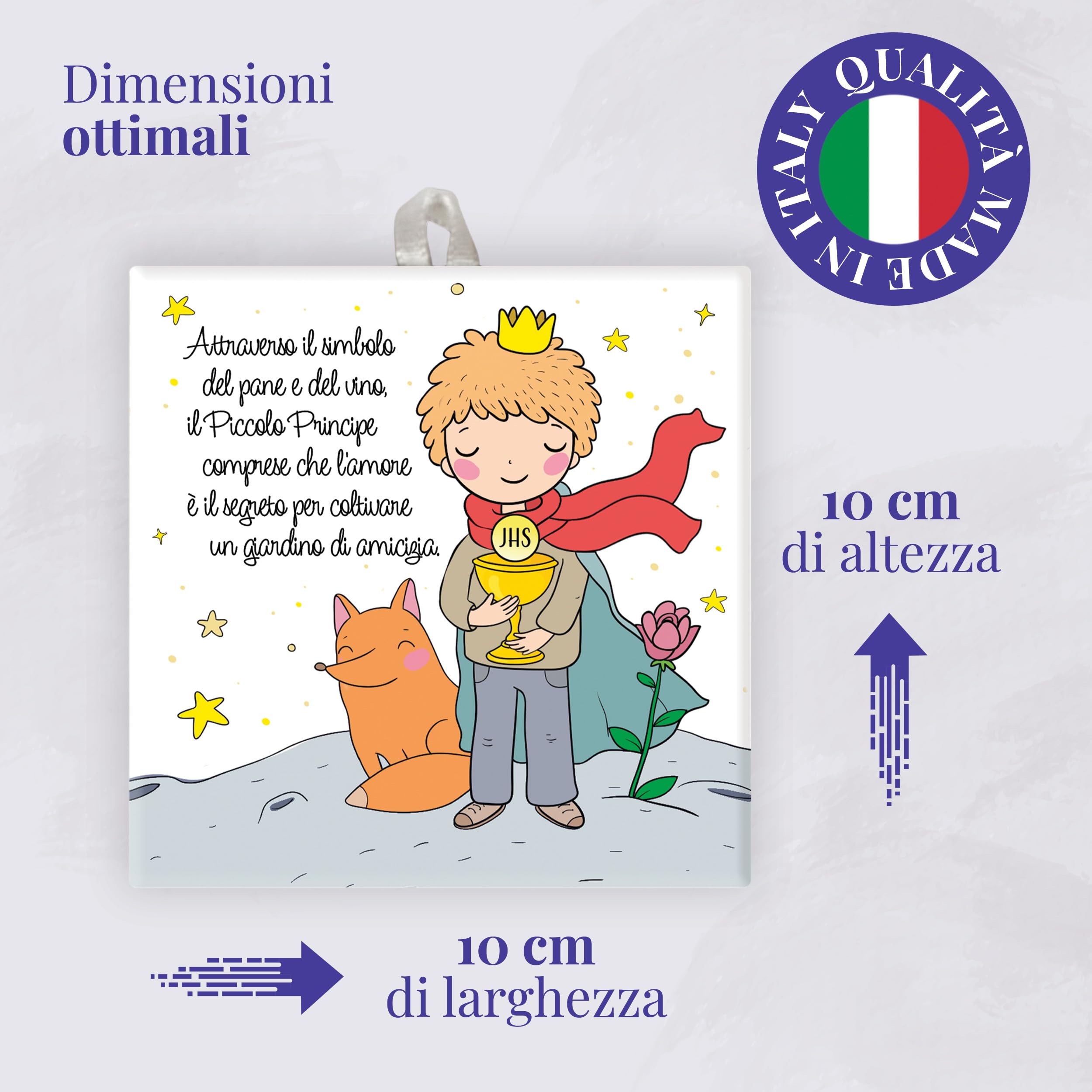 Tableau Ange Avec Bougie Et Boîte Cadeau 10x10 Cm | Vente En Ligne Sur