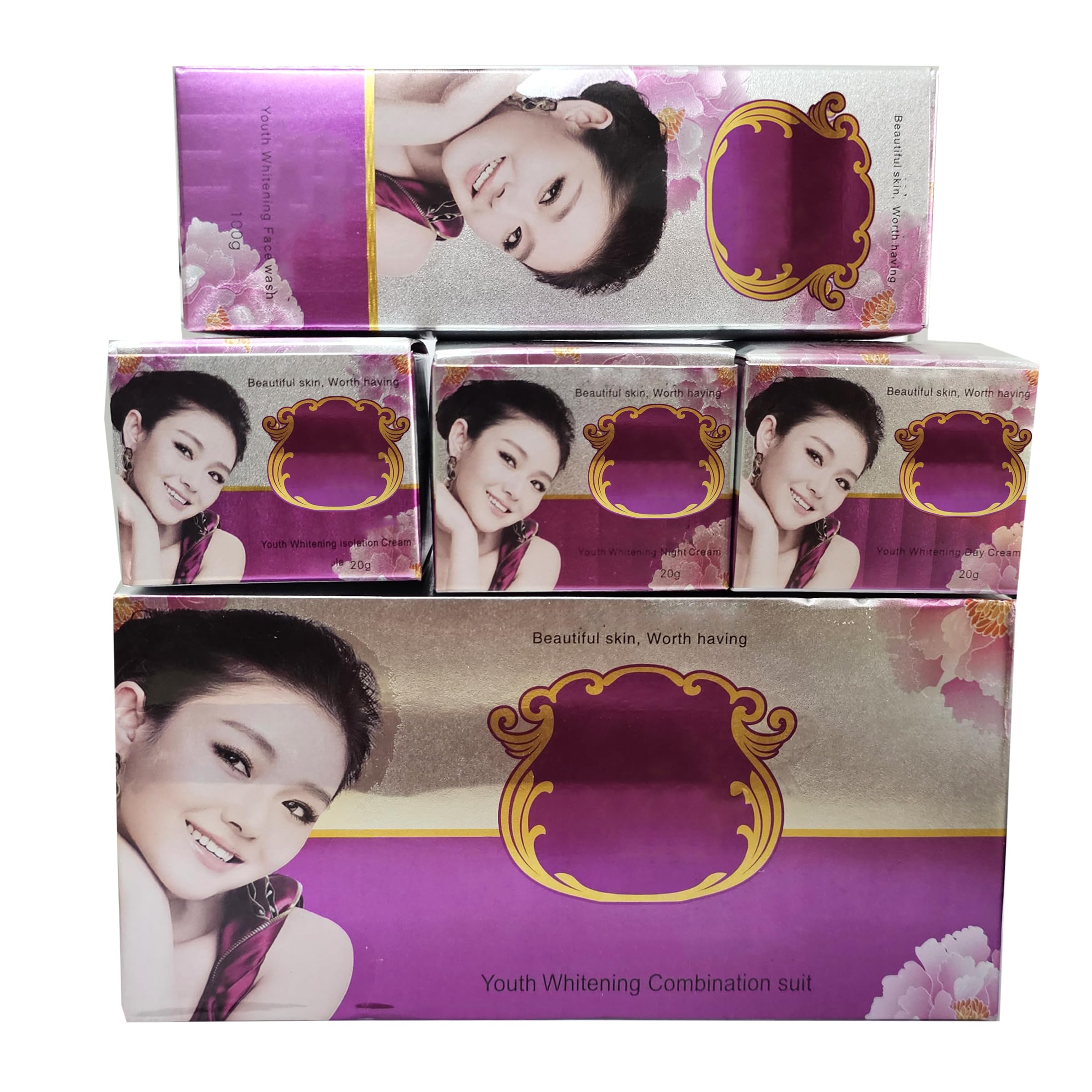 Roxer skin Whitening Cream removes Dark Spots, circles, wrinkles, pimples, uneven skin tone for Instant glow Cream Set For women (Set of 4)-image-48