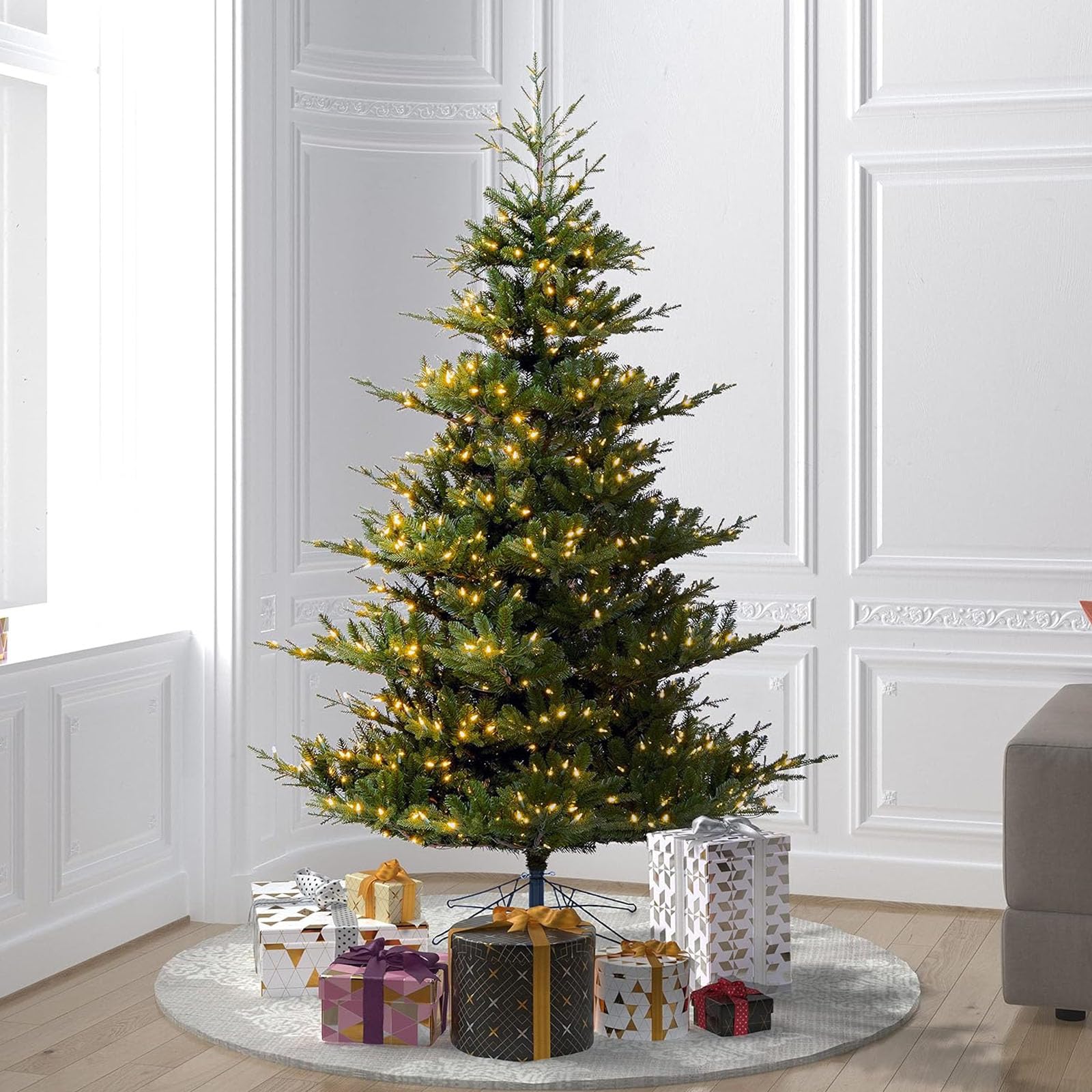Albero di Natale Artificiale Innevato 225 cm 988 Rami Apertura Automatica Verde – acquista su Giordano Shop