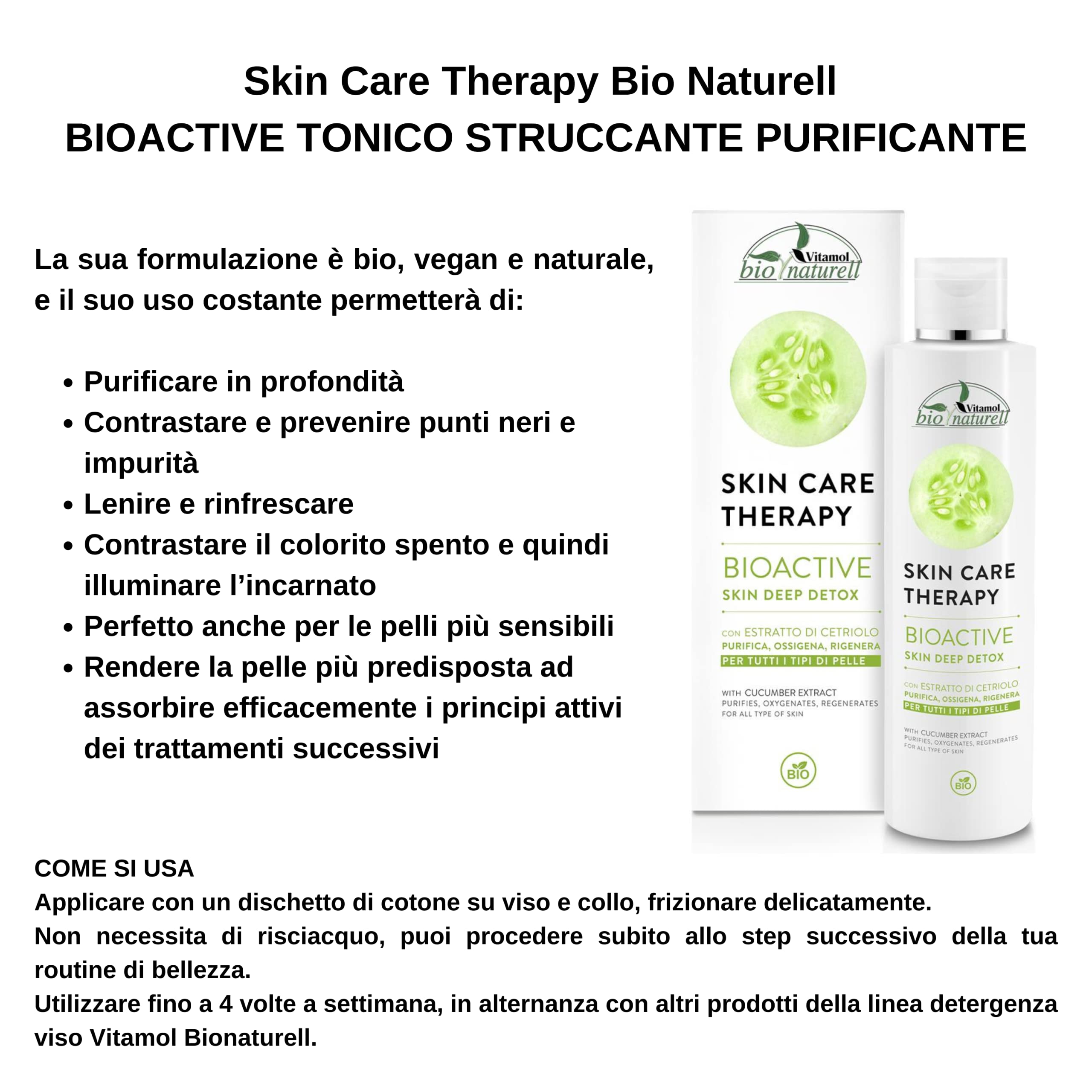 Vitamol Bio Naturell Bioactive Skin Deep Detox - 200 ml - Image 2
