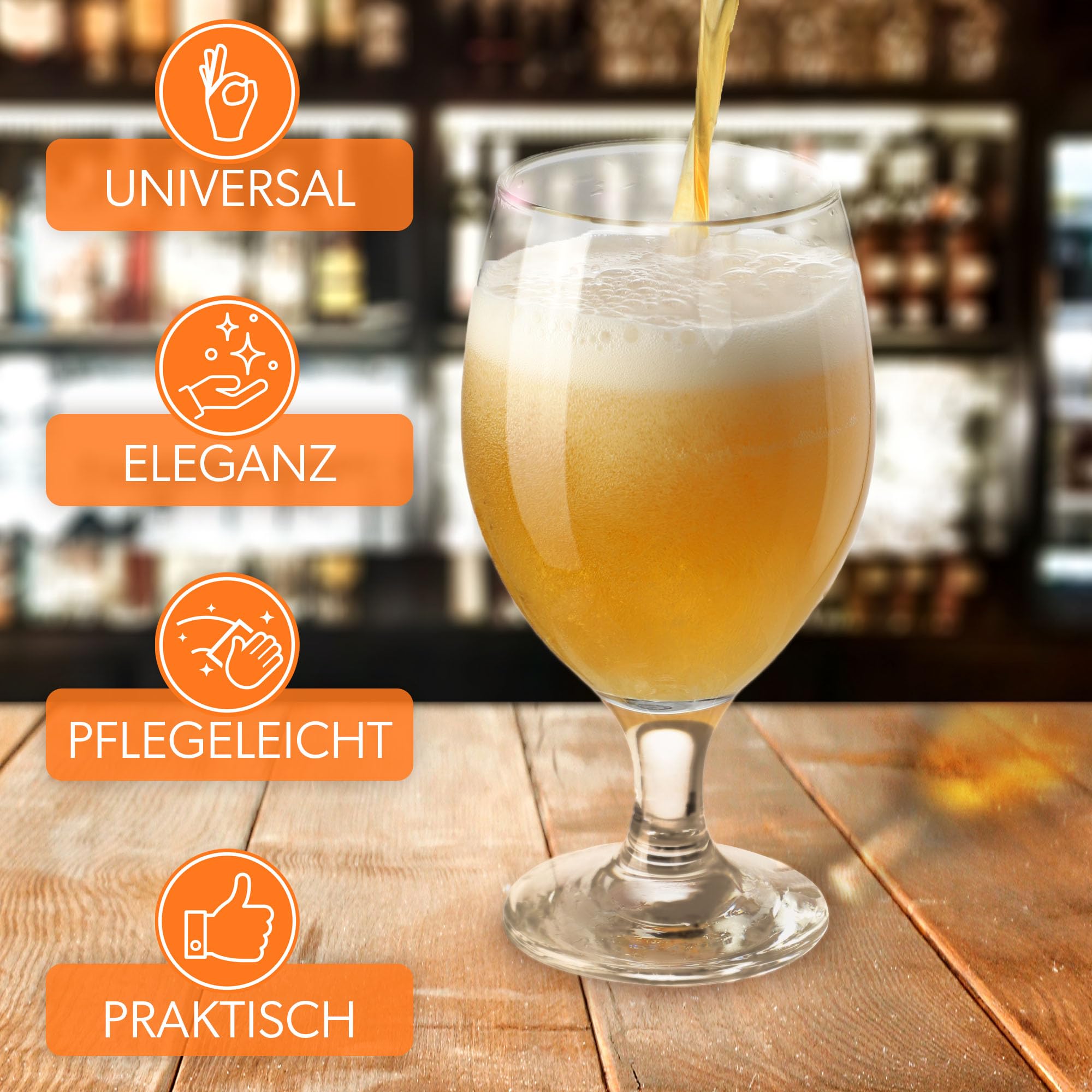 Lot De 6 Verres à Bière De 473,6 G, Verres à Bière Artisanale