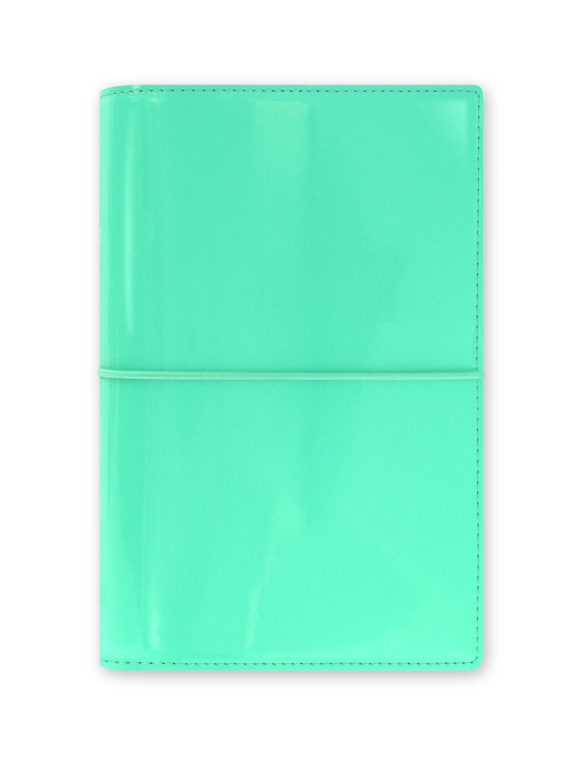 Filofax Domino Patent Personal Organiser - Turquoise