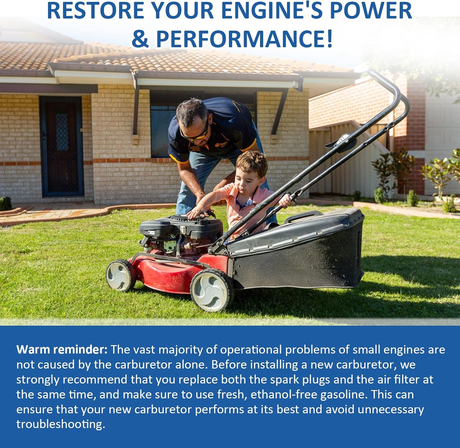 Z445 Carburetor Kit for John Deere Z465 X340 X500 X530 X534 Mower, Fits Kawasaki FH721V 25HP Engine, Replaces AUC15139 MIA10524 MIA11363 with M150949 Air Filter