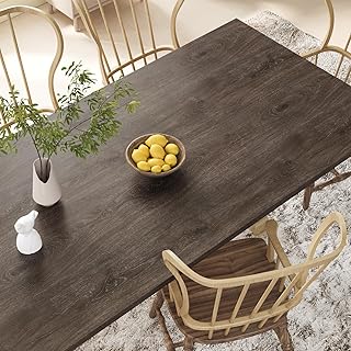 VaryStyle Dark Brown Wood Grain Contact Paper Peel and Stick Wood Wallpaper Removable Self Adhesive Faux Wooden Look Vinyl Wrap Waterproof Countertops Contact Paper for Kitchen Shelves Desk 15.7"x118"