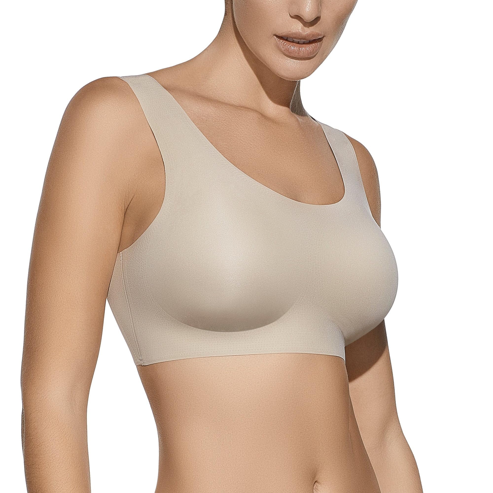Sujetador Mujer Escote en U Sin Costuras y Aros con Relleno Extraíble Selene Olivia