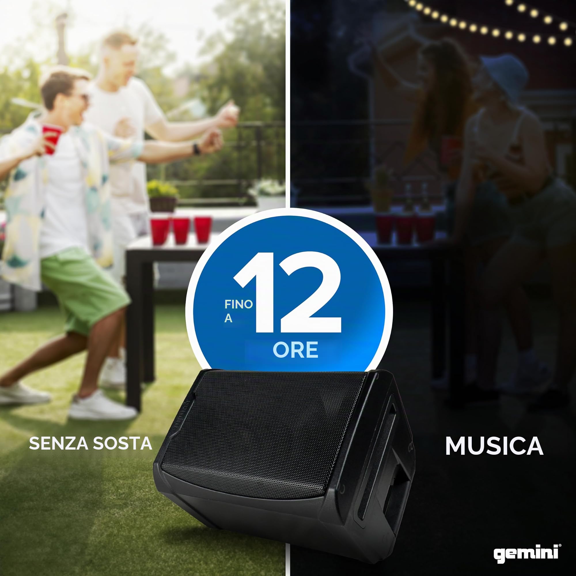 GEMINI GPSS-650 SISTEMA PA PROFESSIONALE PORTATILE