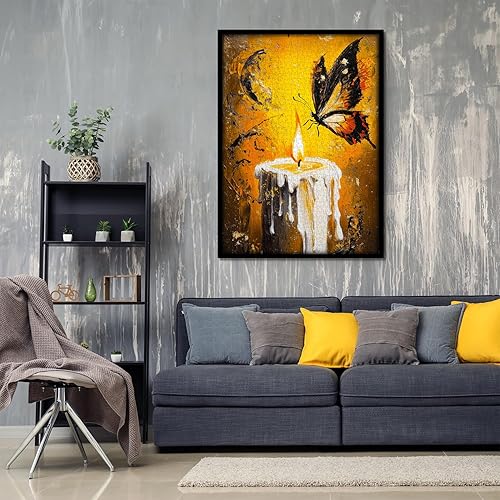 Miniatura 5 de Rompecabezas de mariposa vintage para adultos de 1000 piezas, rompecabezas retro de mariposas doradas, desafiantes rompecabezas de pintura al óleo