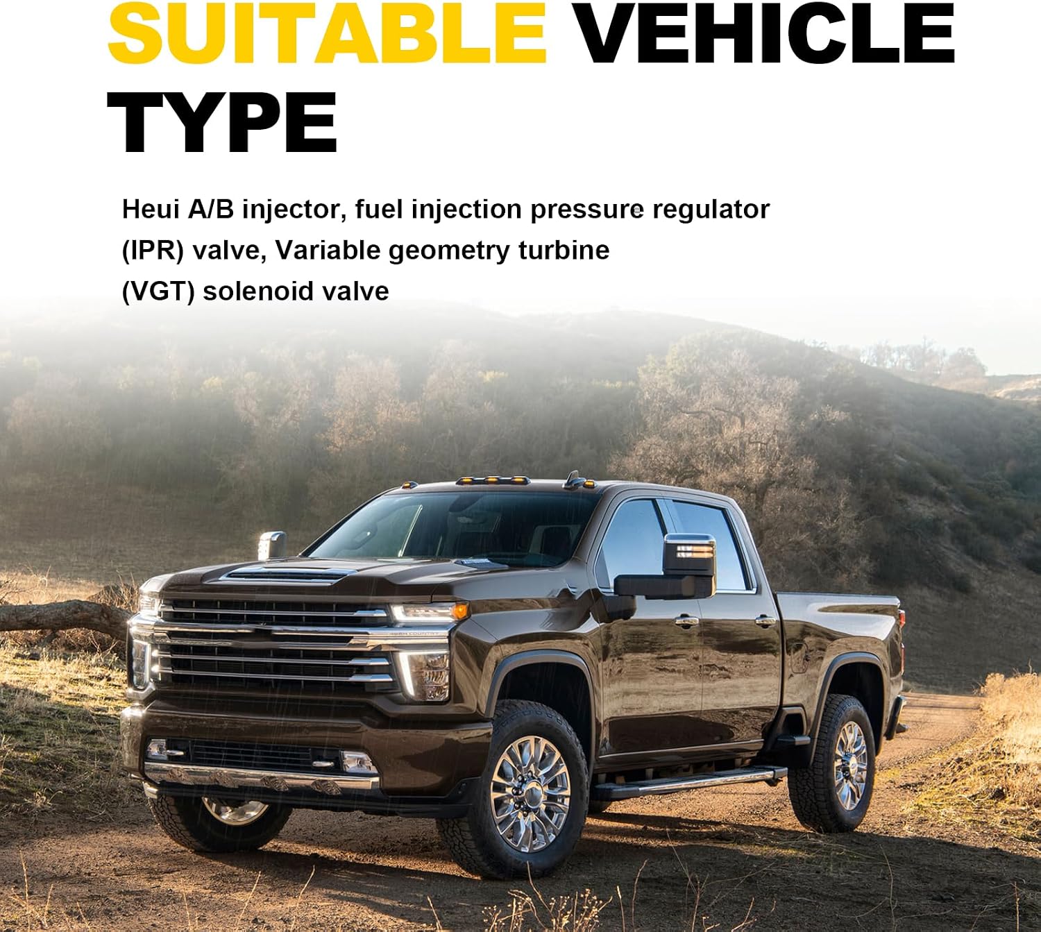 2 Wire Pigtail Connector Turbo VGT Solenoid & IPR Pigtail valve, Fuel Injector Connector Wiring Harness Compatible with Chevy Duramax 6.6L & Fd 7.3L 6.0L