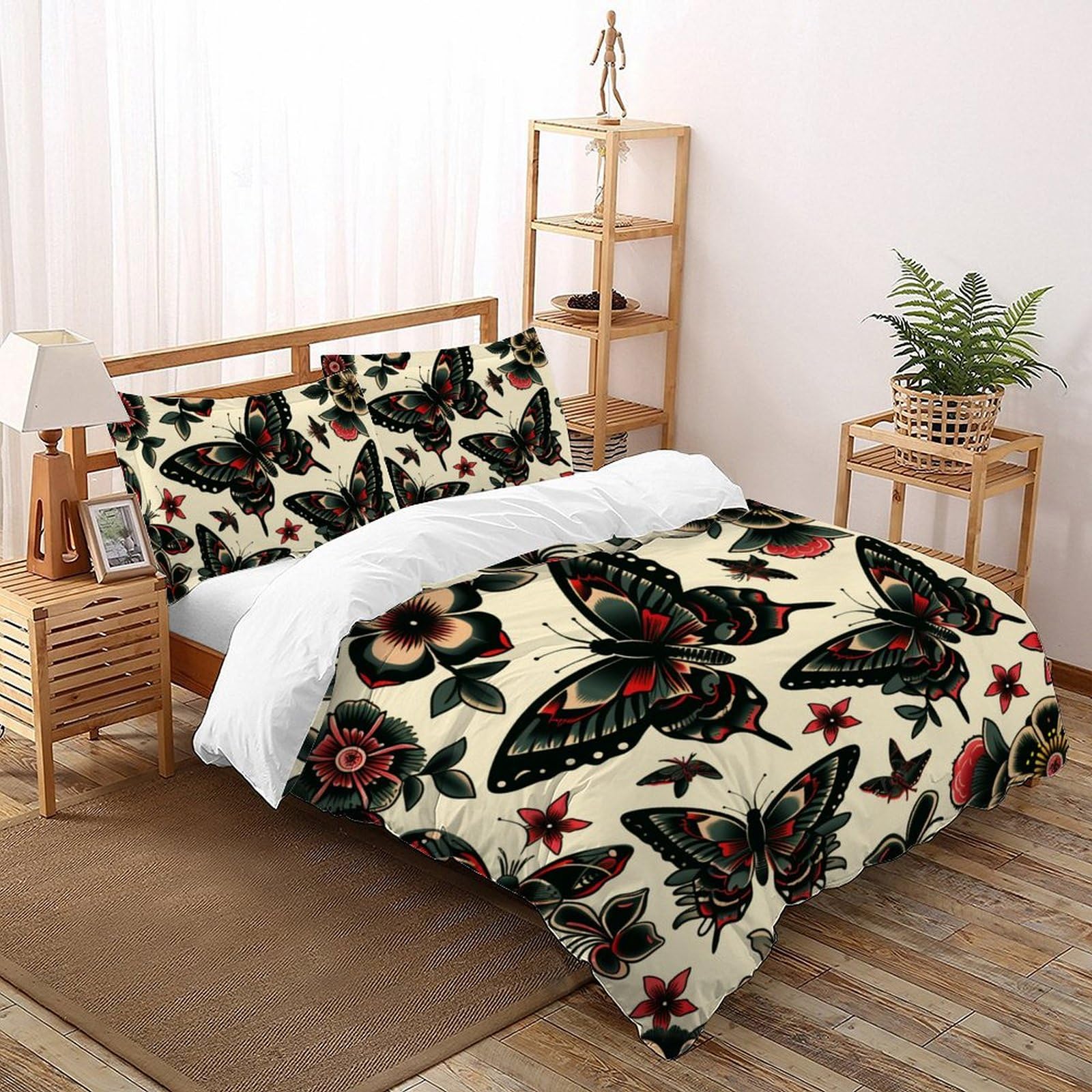 Housse de couette animal printed 3d ensemble de literie 3 pièces pour lit double