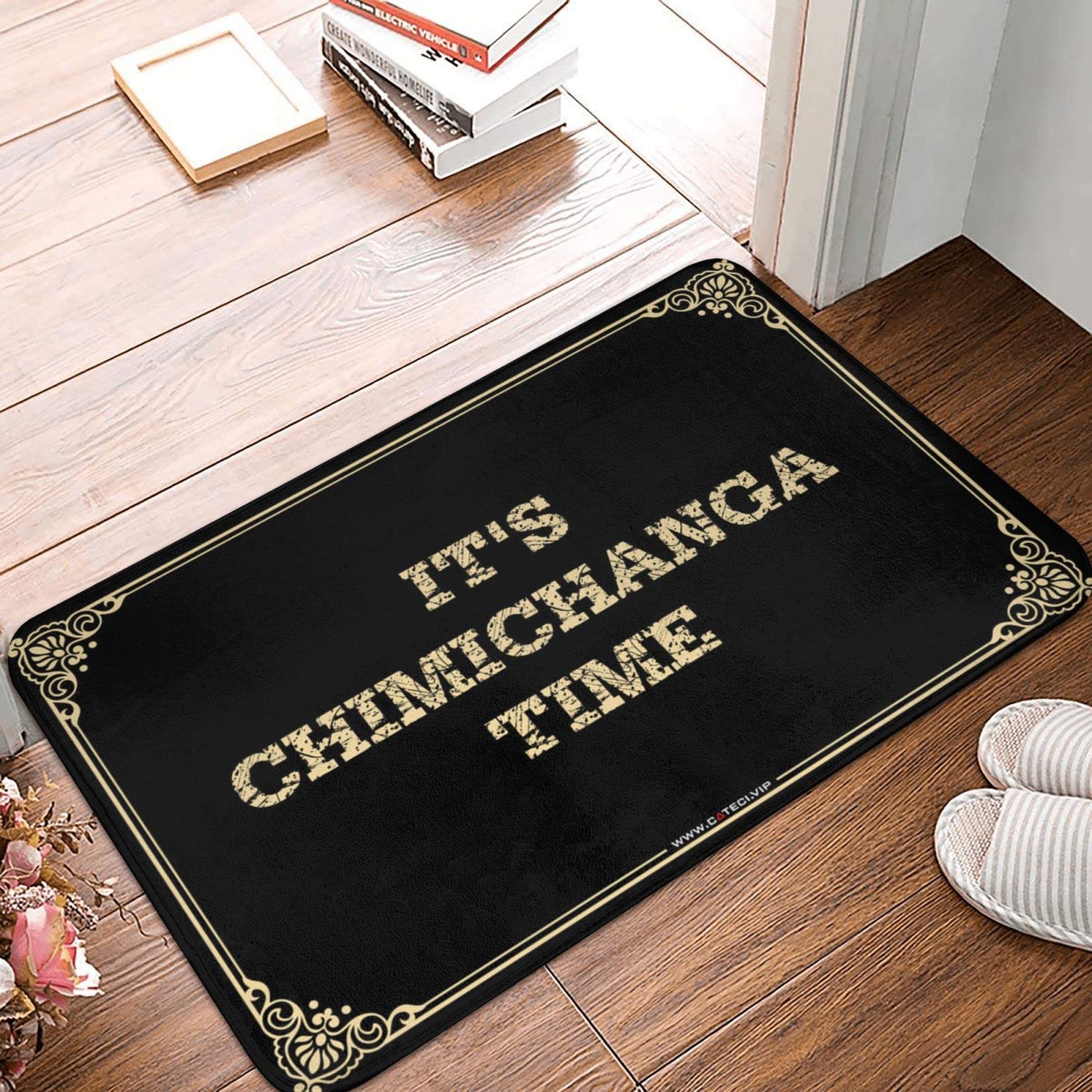 Outdoor Rug Doormat It's Chimichanga Time Doormat Home Bar Accessories Beach Decorations for Home (Color : Colour, Size : 40X60CM)