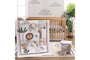 The Peanutshell Safari Crib Bedding Set: Organic Cotton Tranquility for Your Little Explorer