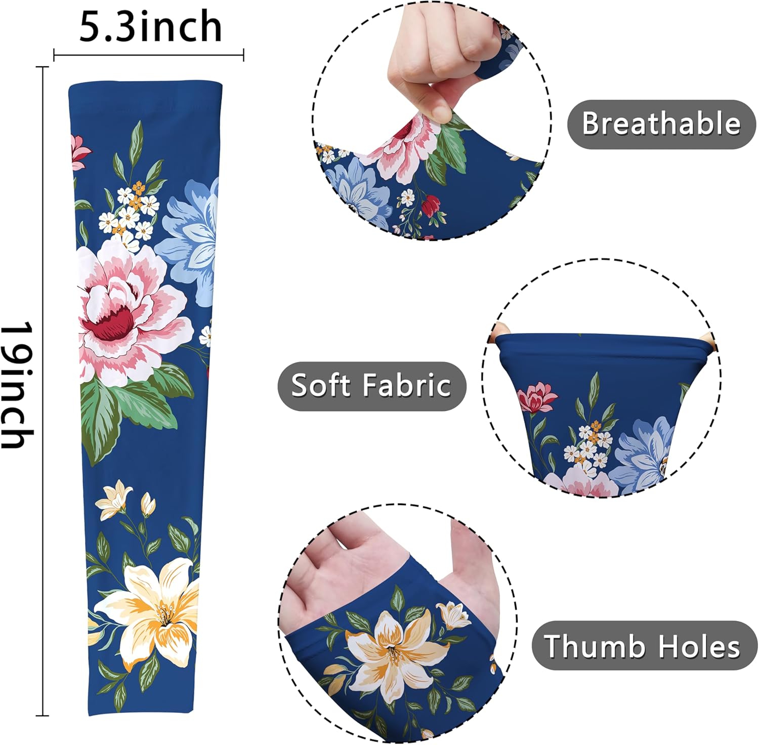 Gardening Sleeves Sun Protection Cooling Arm Sleeves Breathable Anti-Scratch Garden Protective Sleeves for Women Men - Image 3