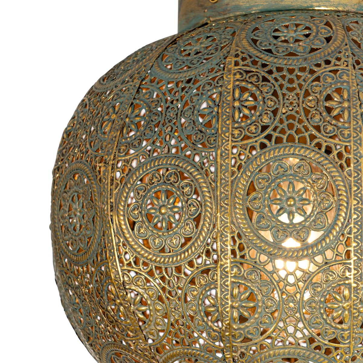 Qazqa baloo - Lampada da soffitto Orientale - 1 luce - Ø 28.5 cm - Verde - Orientale - Soggiorno I Camera da letto I Sala da Pranzo I Cucina