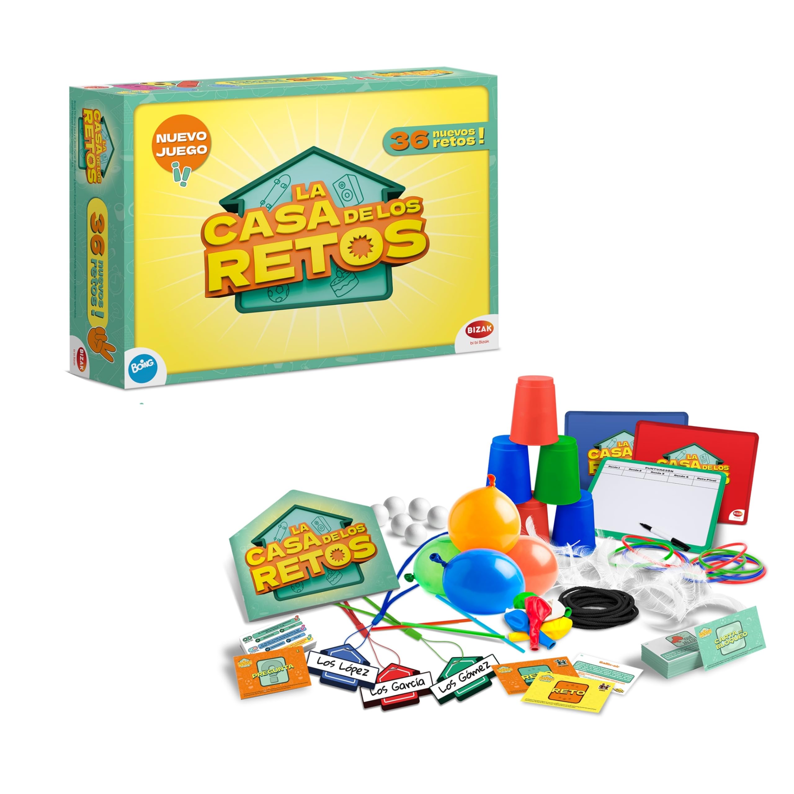 Bizak La Casa De Los Retos Nuevos Juegos, Juego de Mesa Familiar, para Jugar con Amigos, Regalo de Juego Infantil niños y niñas Desde 4 años de Edad (35001940)