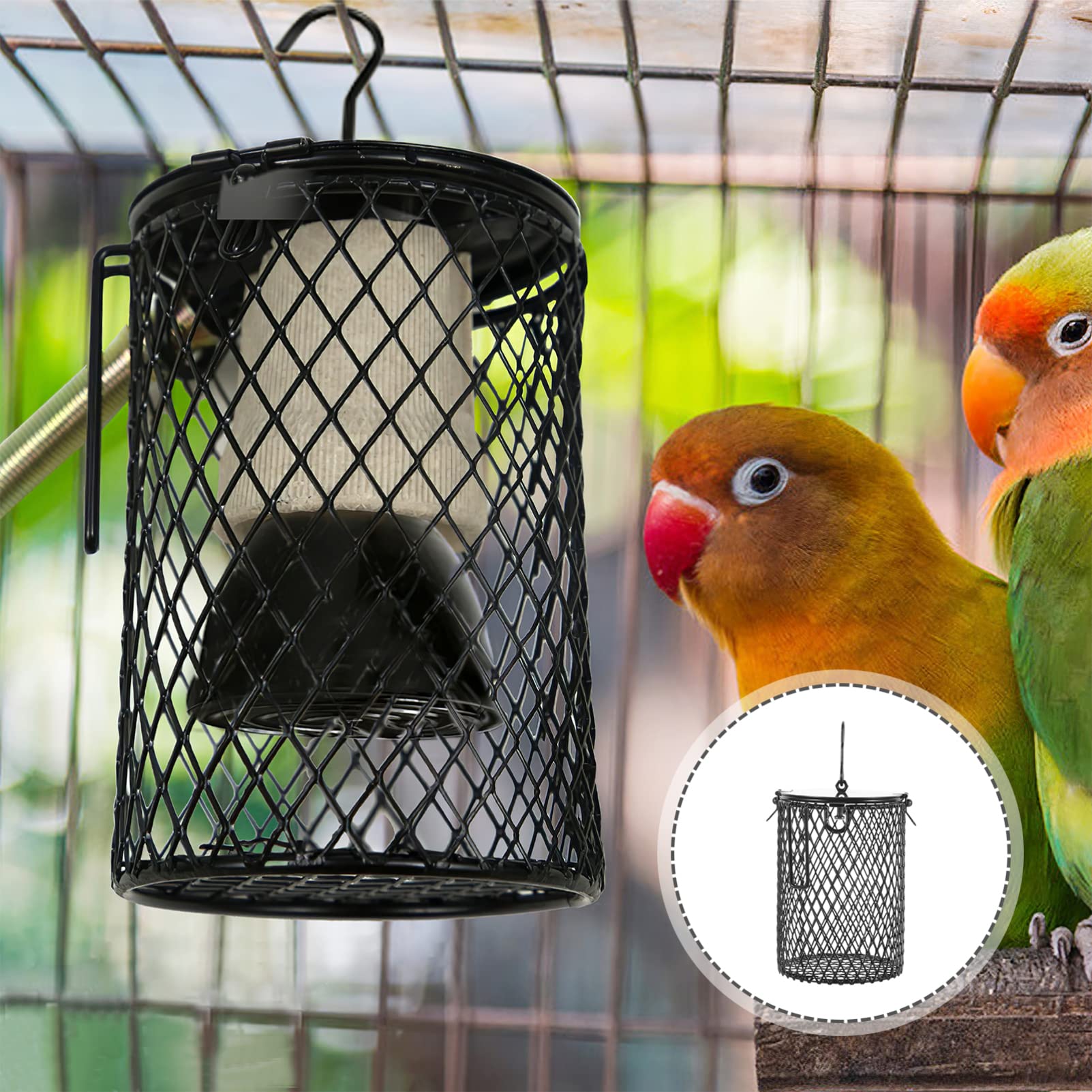 Sosoport 4 Pz Griglia della Lampada del riscaldatore Lampada riscaldante per terrario Copertura della Rettile coop paralumi per lampade Copri Paralume riscaldante per rettili