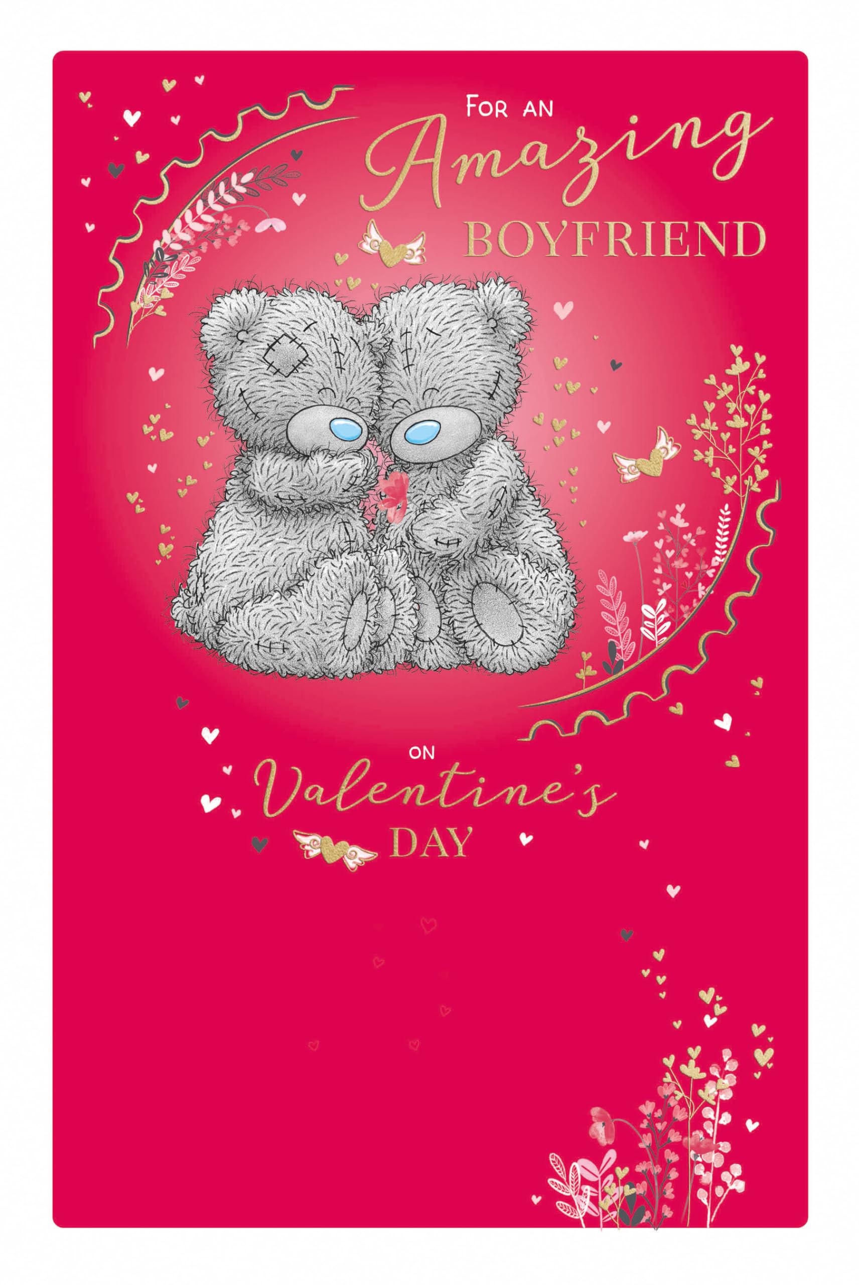 Me to You Tatty Teddy Valentine's Day Card 'For An Amazing Boyfriend' 6 x 9" - Official Collection