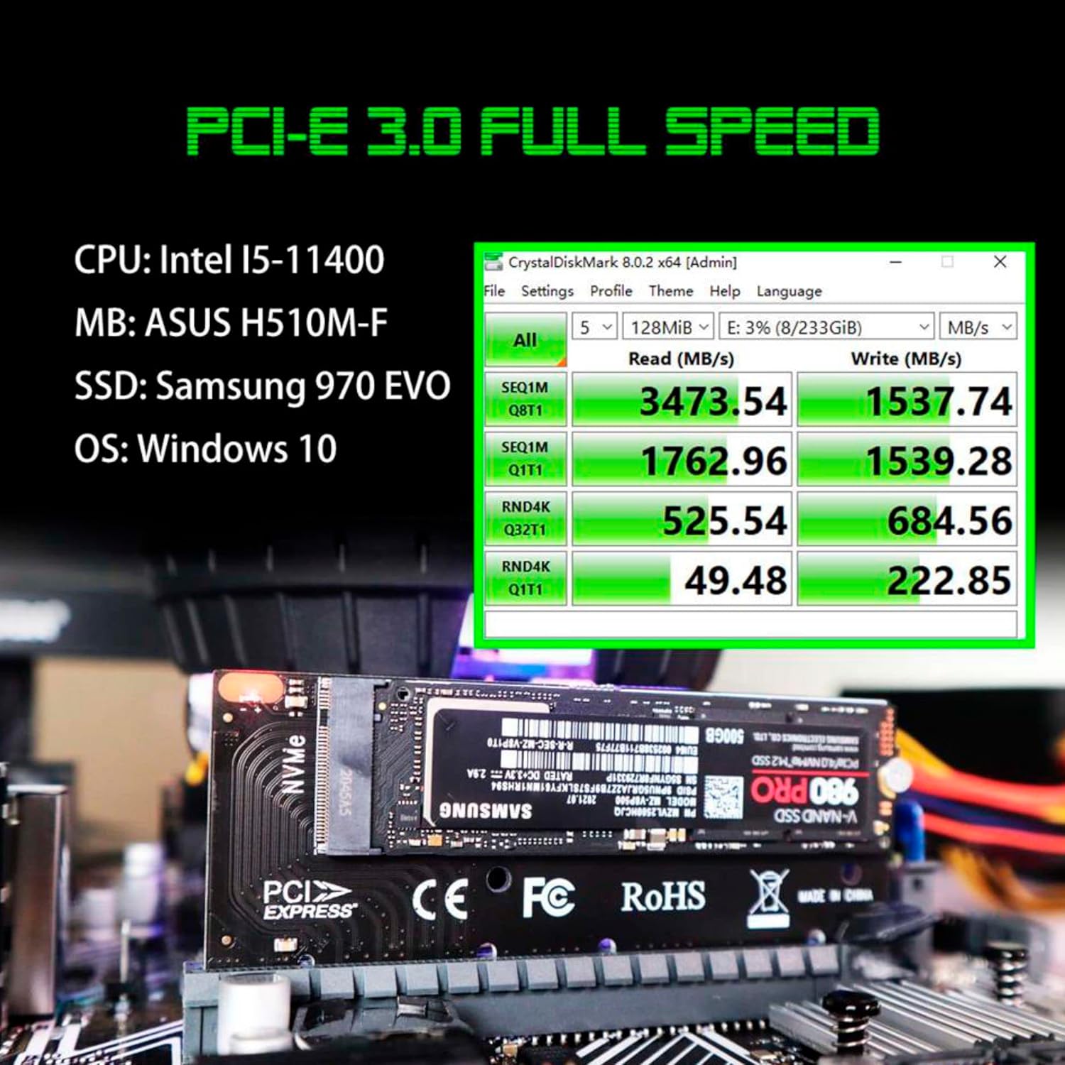 Adaptador Placa PCIe para SSD M.2 NVMe: Testado por 7 dias com ótimo desempenho