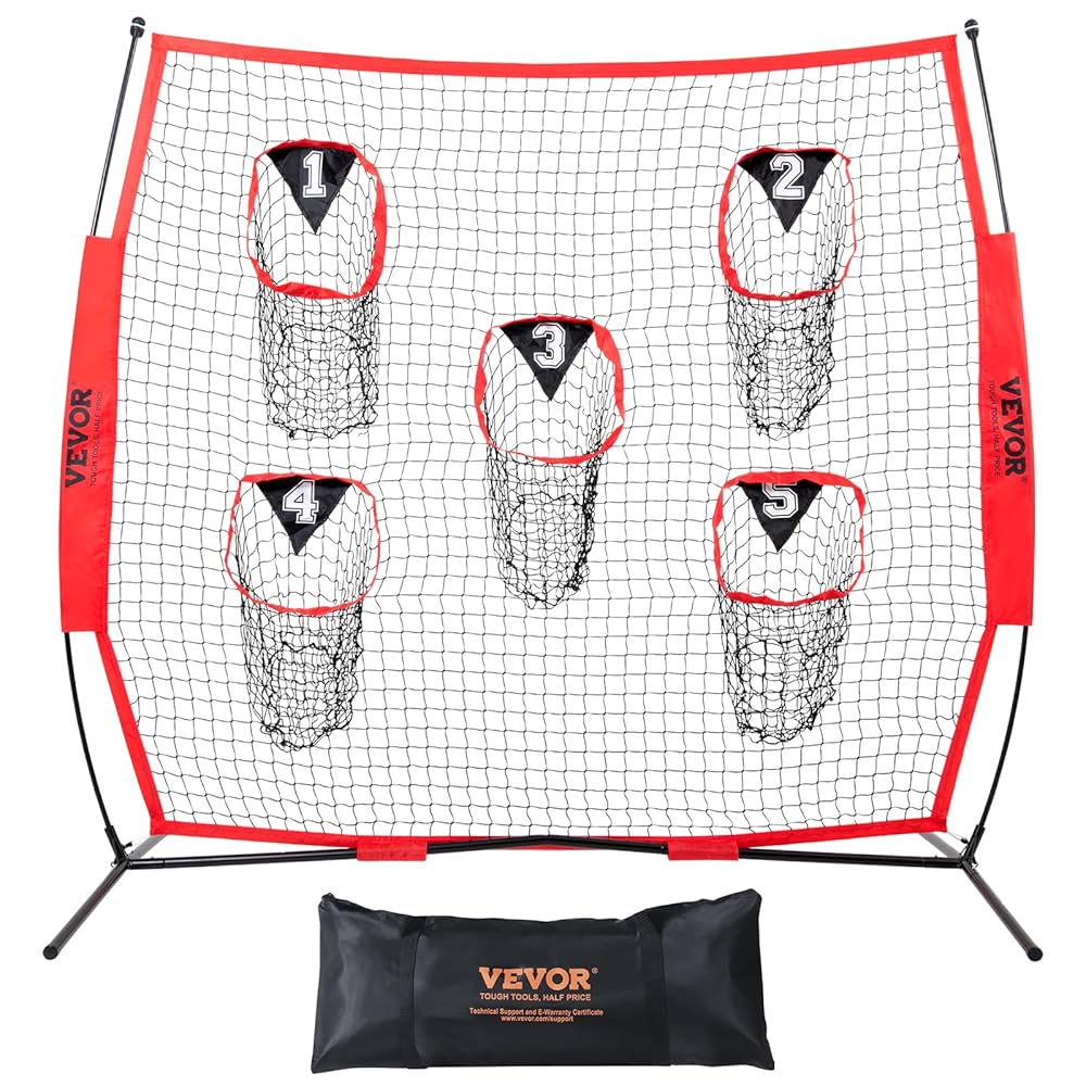 スローイングネット　アメリカンフットボール Amazon.co.jp: VEVOR 6 x 6フィート フットボール トレーナー