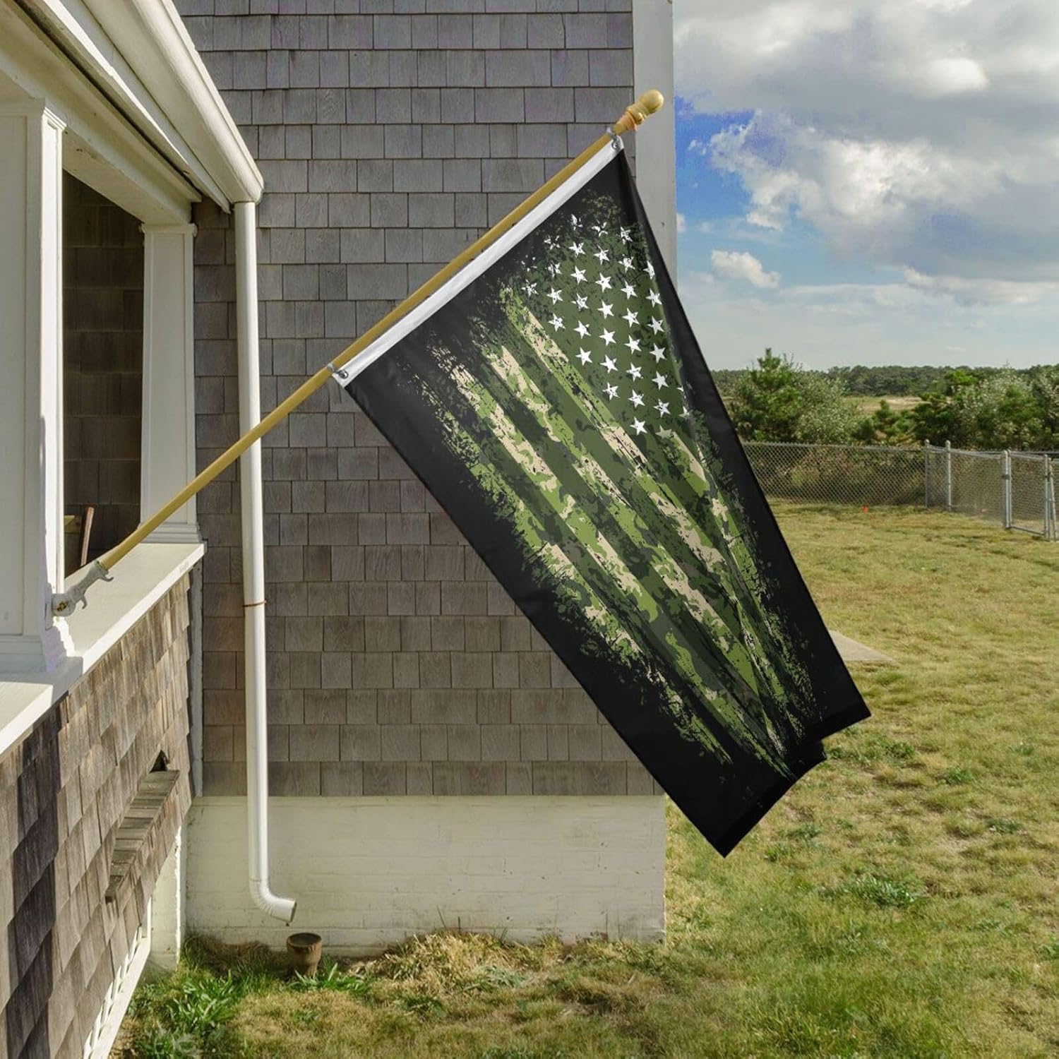 American Flag Camouflage Flags 2x3 ft Flying Outdoor Flag Premium Banner for Home House Yard Garden Lawn Decor All Weather - Image 2