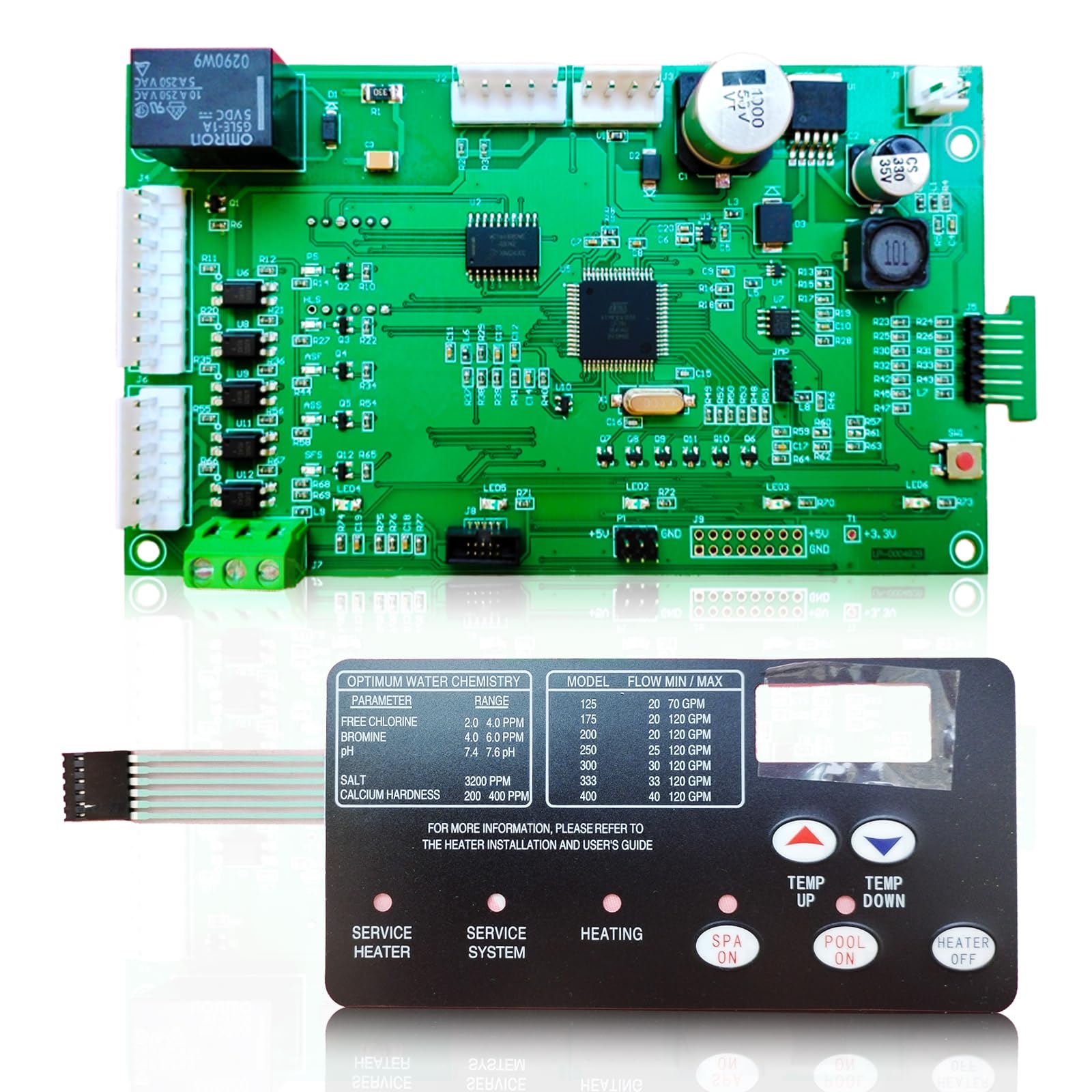 Photo 1 of Lumevoria 42002-0007S Control Board Kit Replacement for Pentair MasterTemp Sta-Rite Max-E-Therm NA & LP Series Pool & Spa Heater Electrical Systems with 472610Z